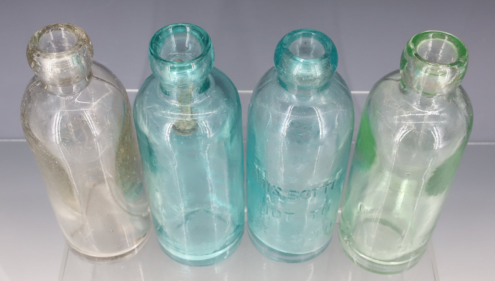 (4) DOVER, NJ BOTTLES - 5