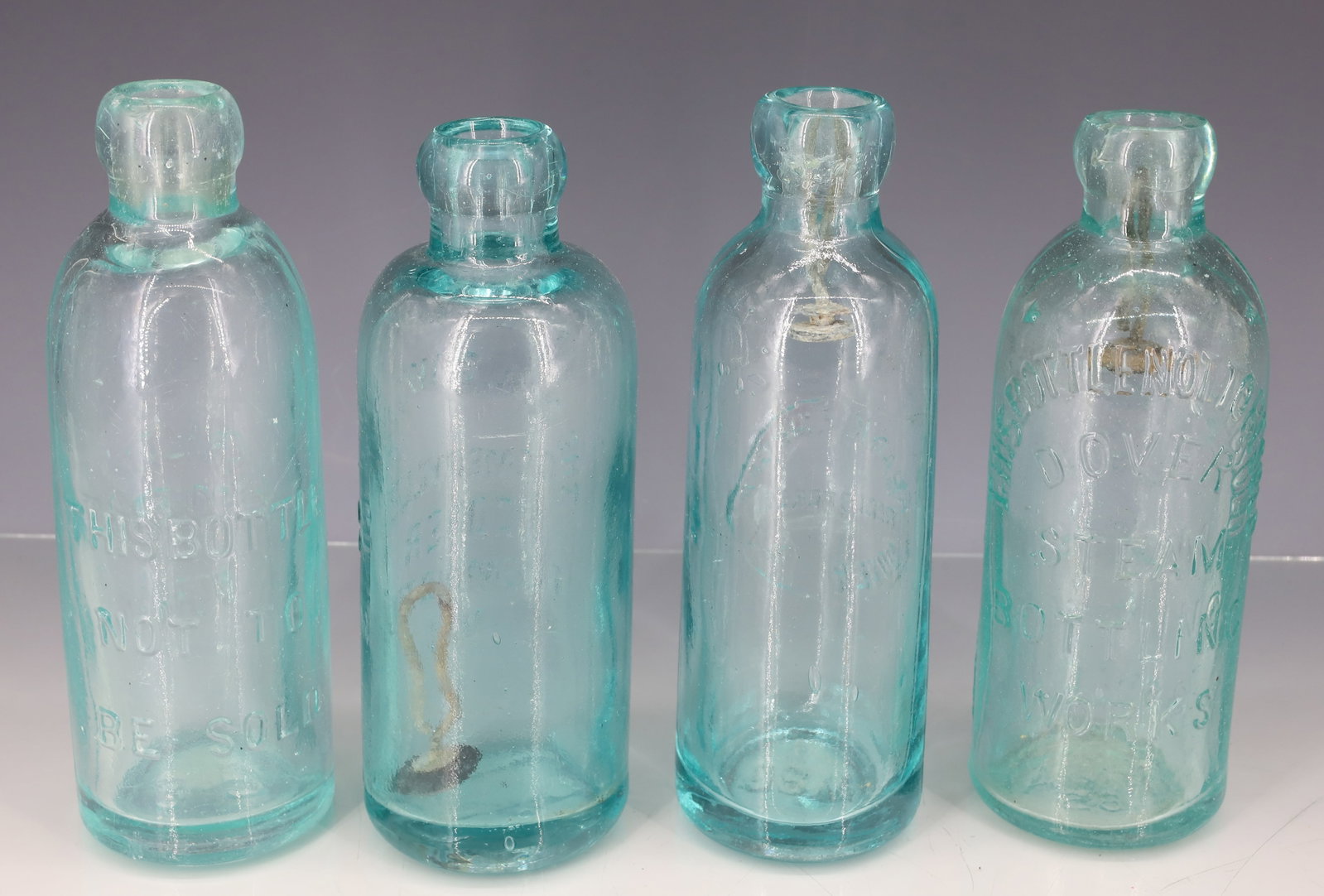 (4) DOVER, NJ BOTTLES - 4