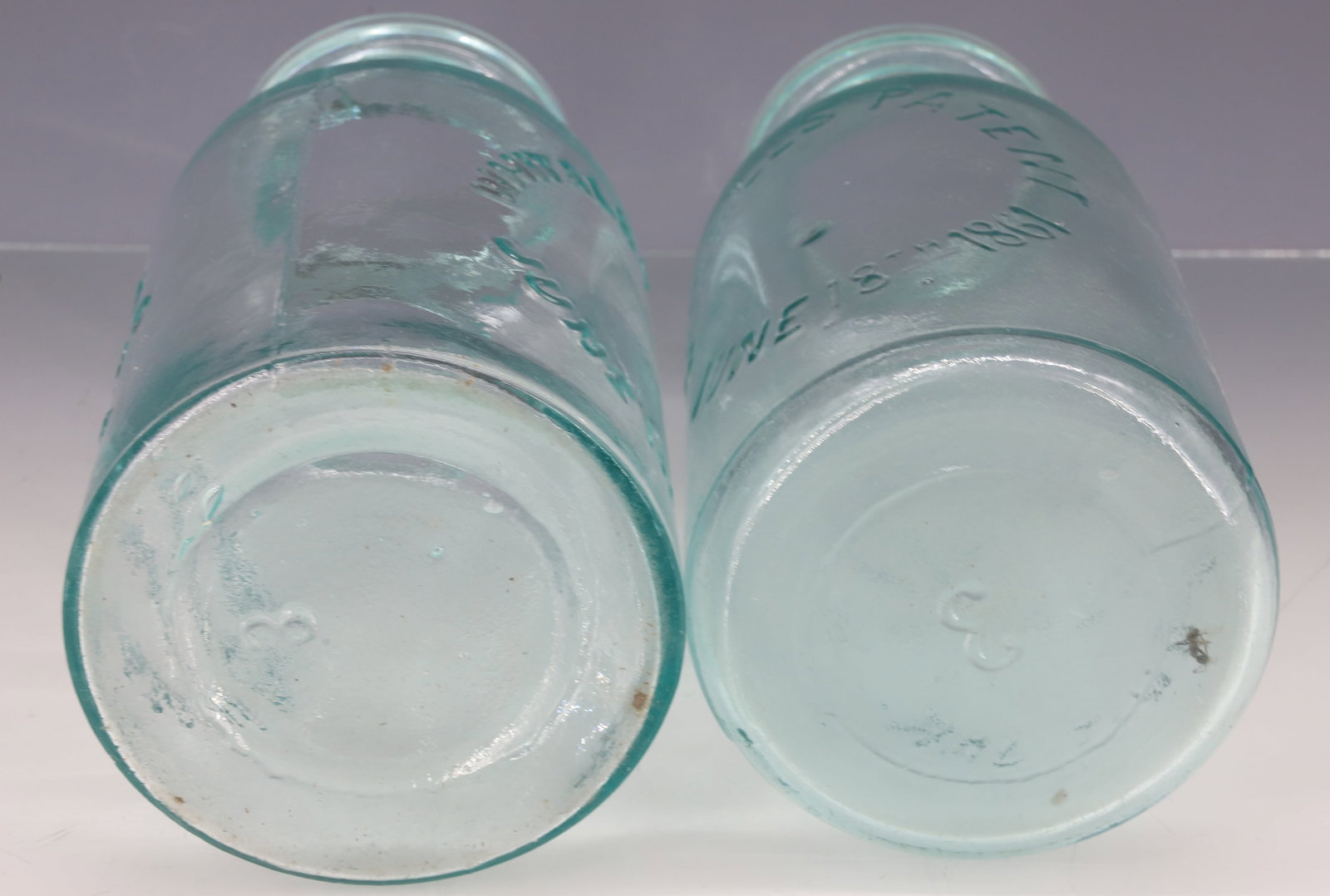 (2) MILLVILLE FRUIT JARS - 4