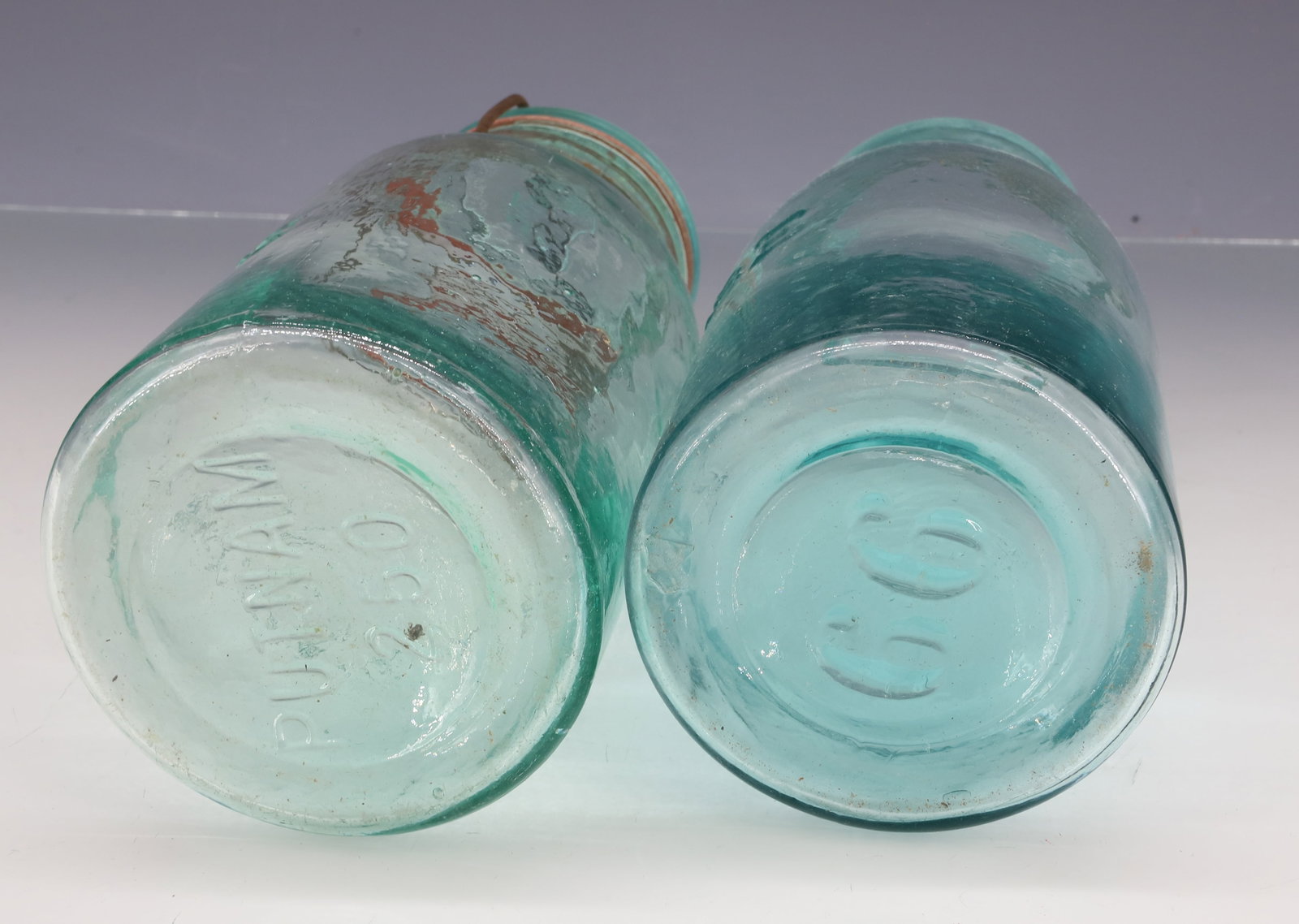 GLOBE AND LIGHTNING FRUIT JARS - 4