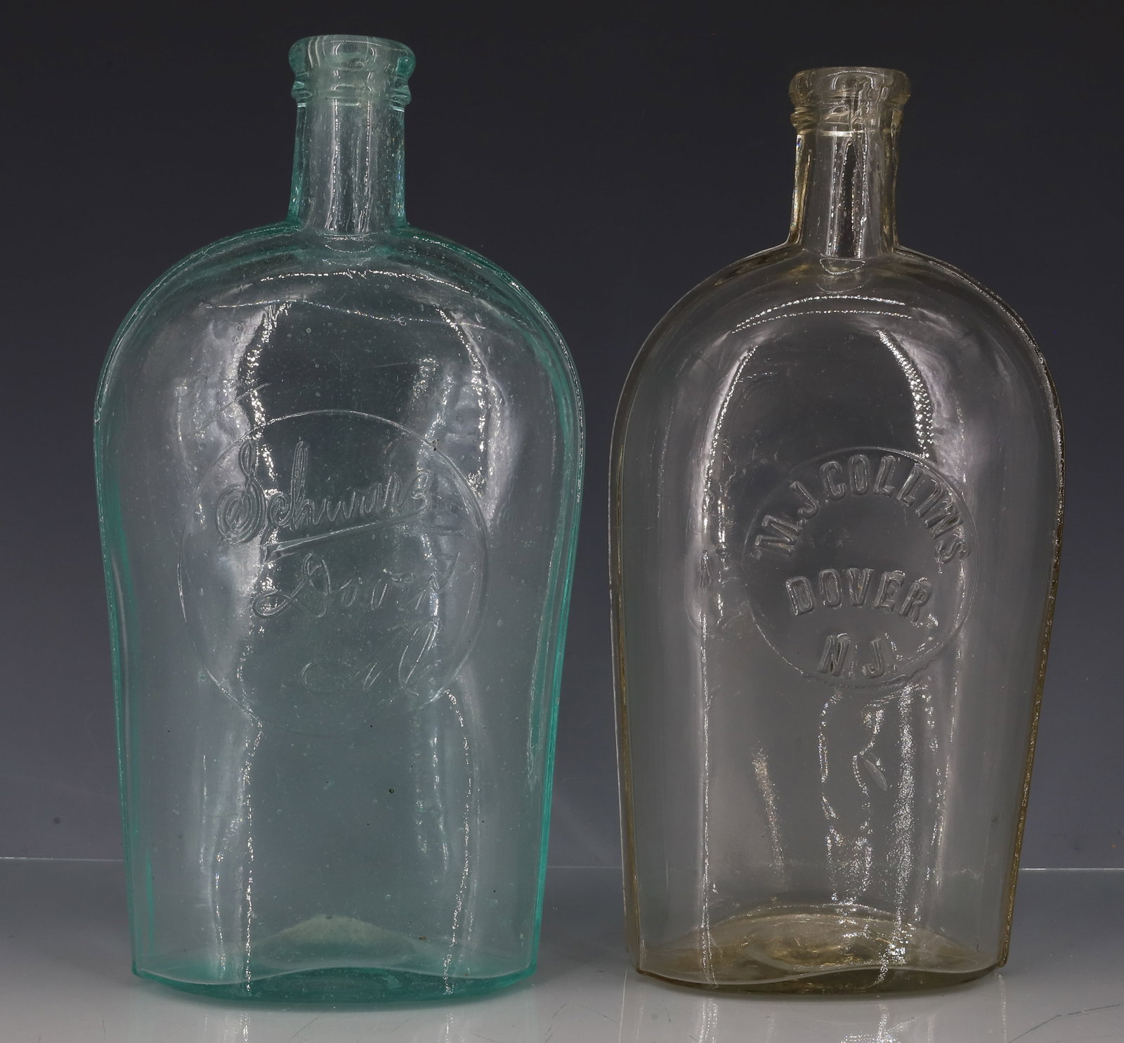 (2) DOVER, NJ FLASKS (1 of 5)