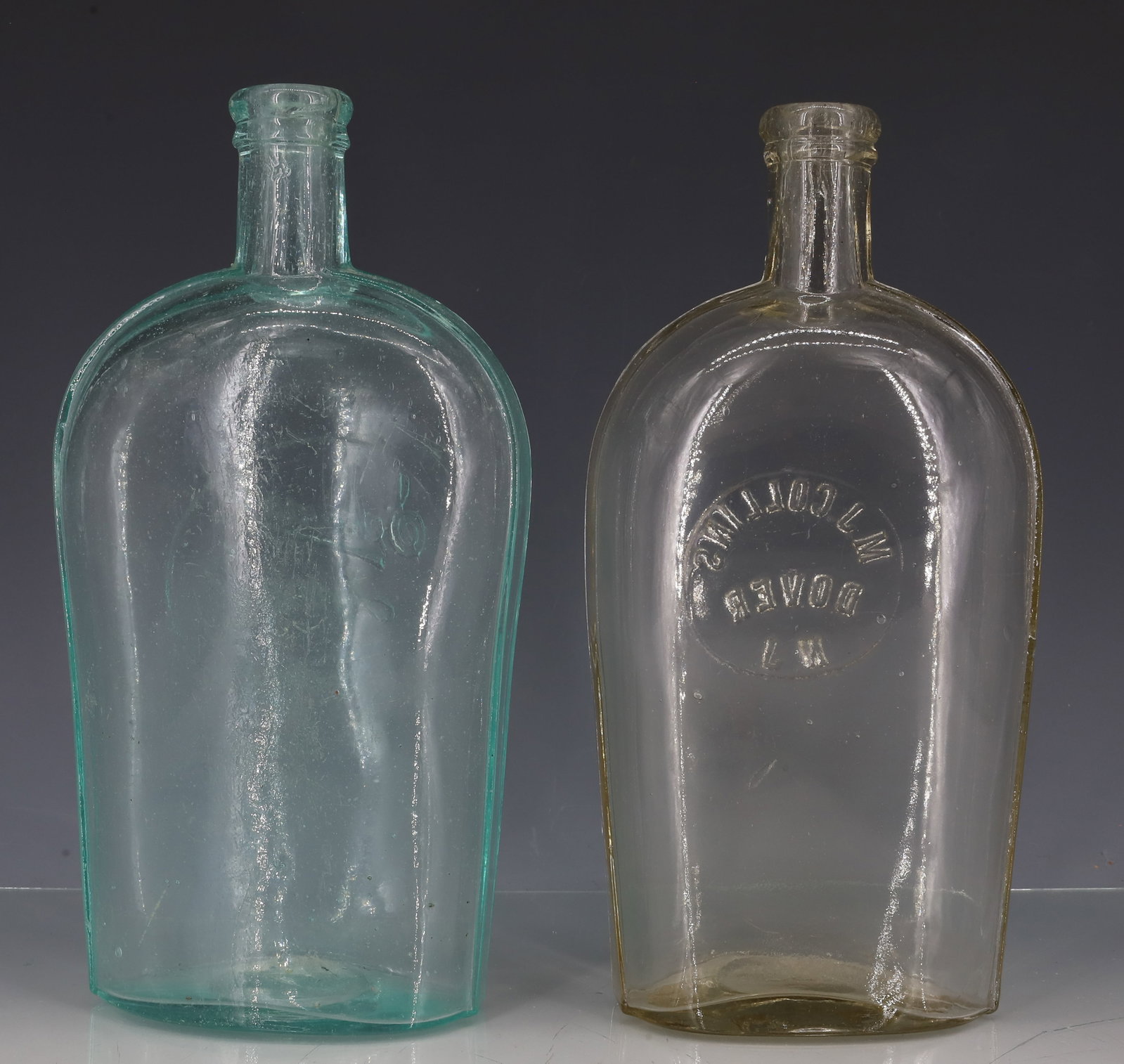 (2) DOVER, NJ FLASKS - 3