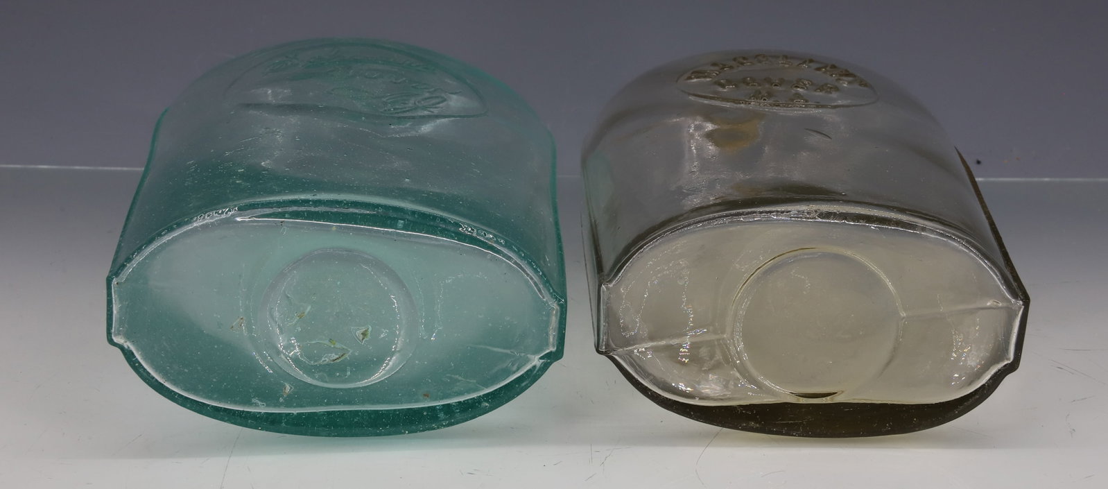 (2) DOVER, NJ FLASKS - 5