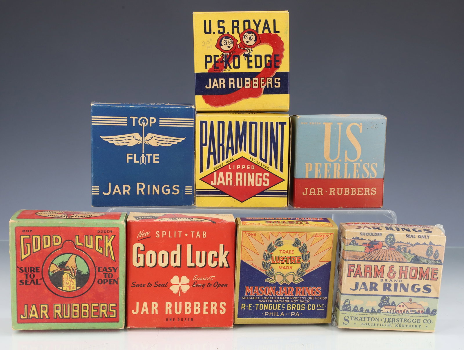 LOT OF VARIOUS BRAND JAR RINGS: (8) DIFFERENT BRANDS IN ORIGINAL BOXES PLEASE READ CAREFULLY - ITEMS MUST BE PAID FOR THROUGH LIVE AUCTIONEERS OR WITH CASH OR CHECK IN PERSON - Terms for Purchasing and Shipping of Auction Items.