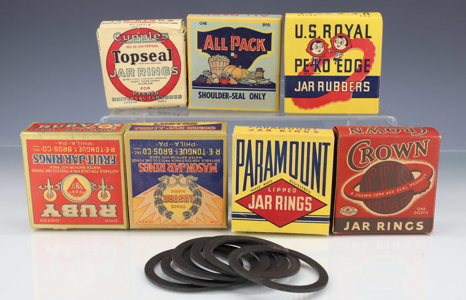 LOT OF VARIOUS BRAND JAR RINGS: (7) DIFFERENT BRANDS IN ORIGINAL BOXES PLEASE READ CAREFULLY - ITEMS MUST BE PAID FOR THROUGH LIVE AUCTIONEERS OR WITH CASH OR CHECK IN PERSON - Terms for Purchasing and Shipping of Auction Items.