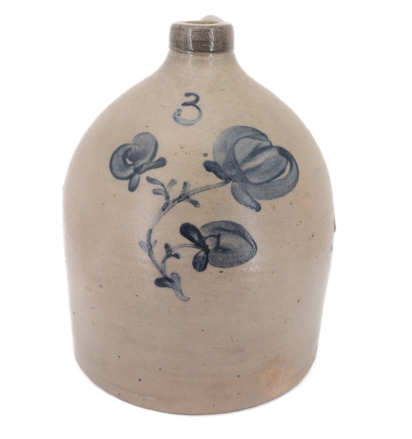 BLUE DECORATED STONEWARE JUG (1 of 7)