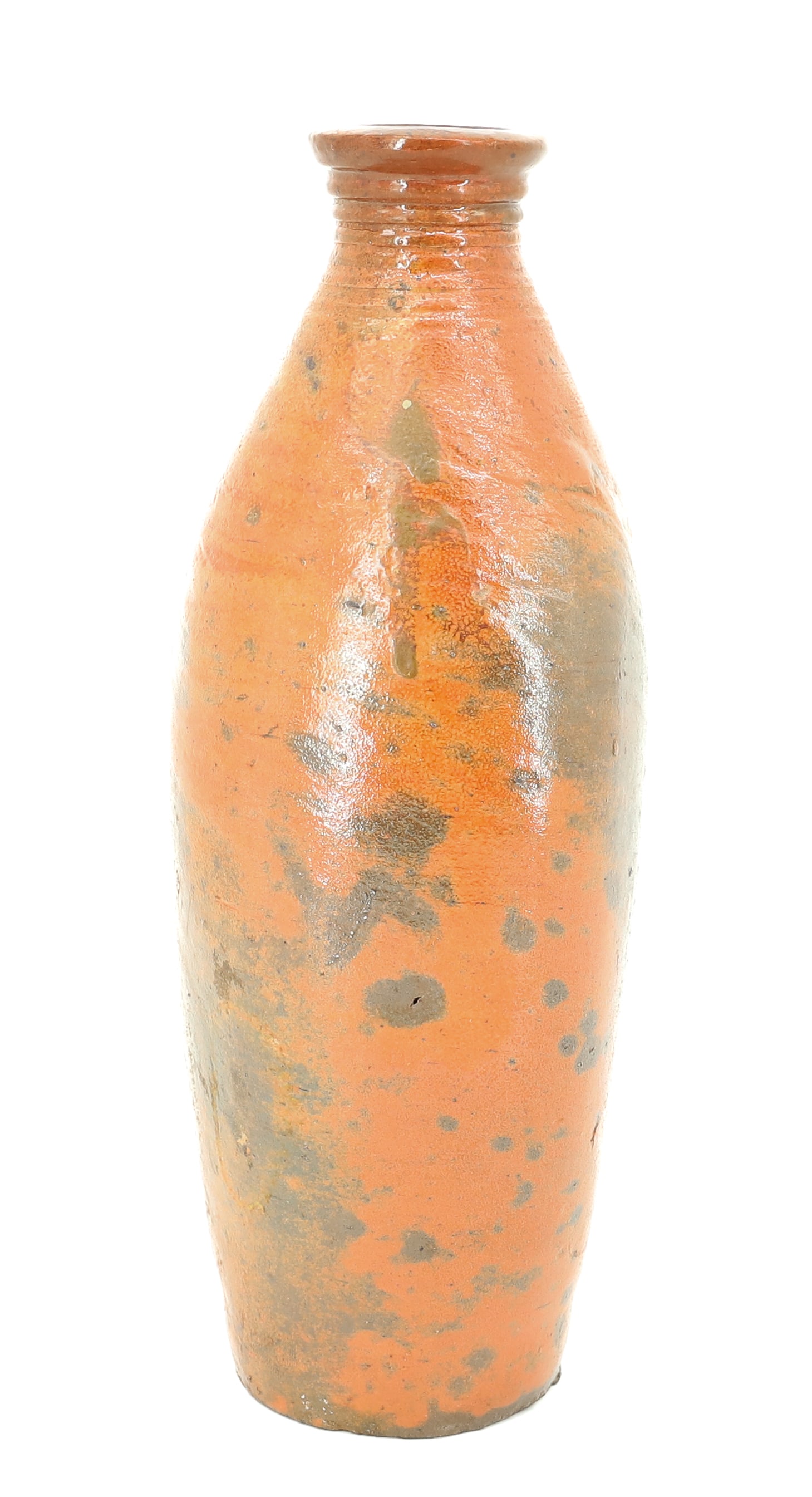 GLAZED STONEWARE BOTTLE - 2