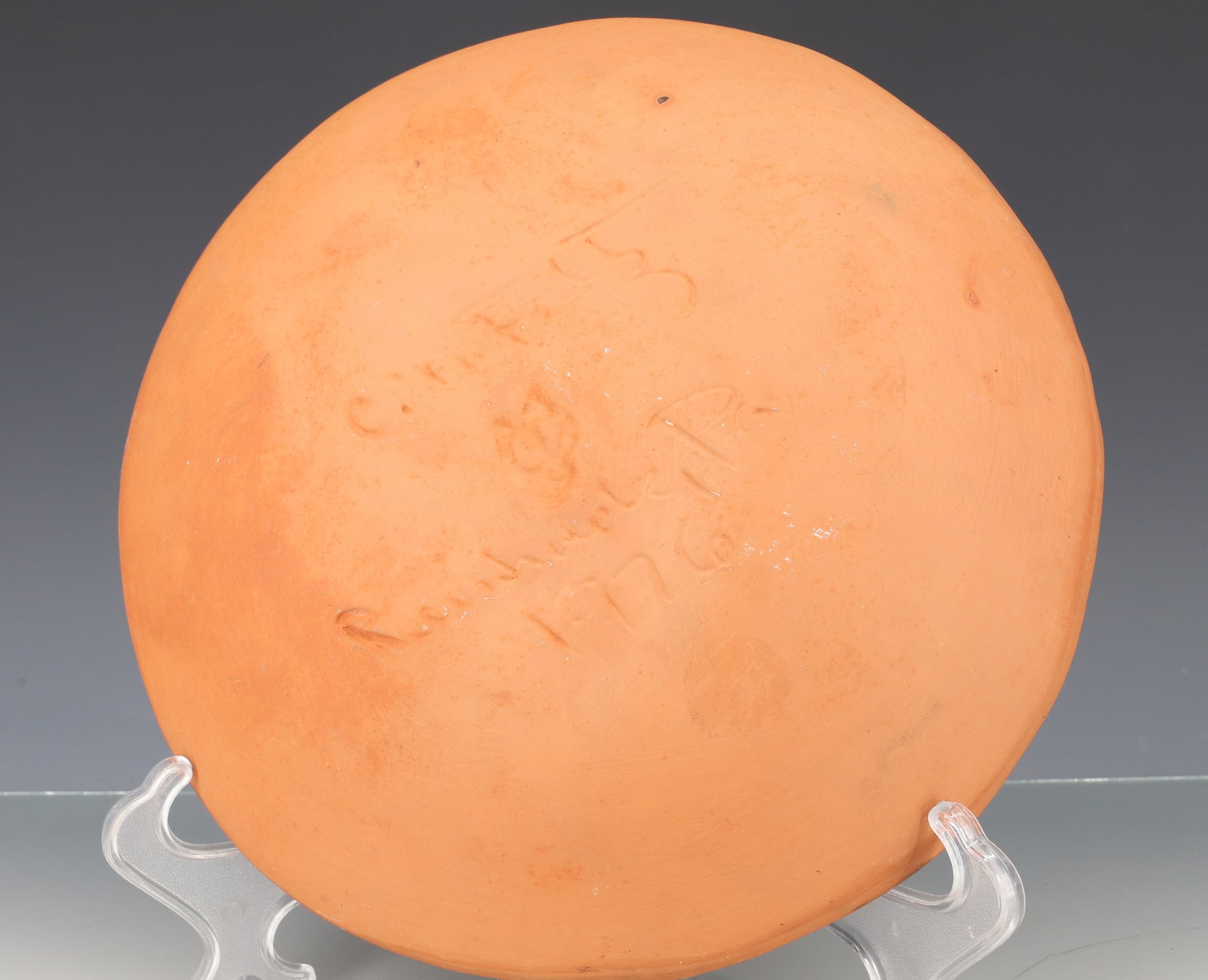 FULTZ REDWARE PIE PLATE - 2