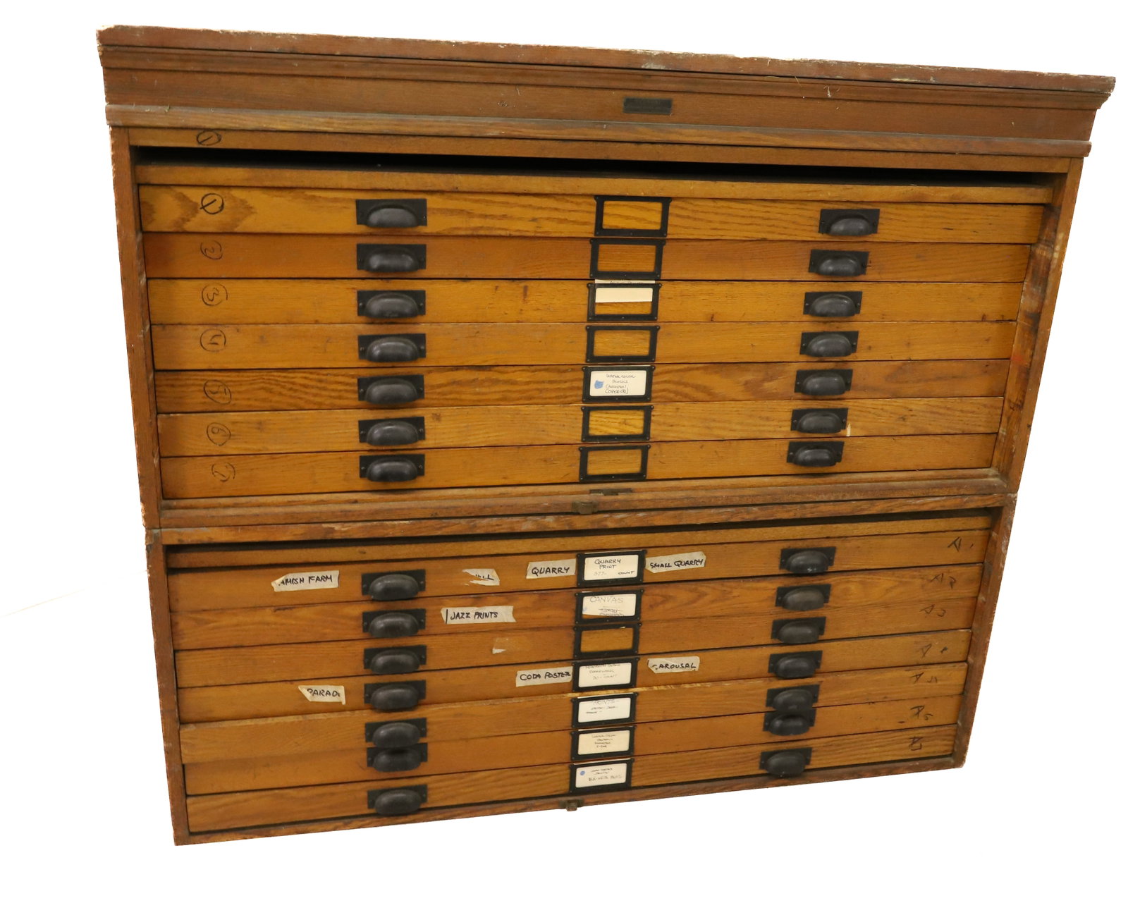 OAK MULTI DRAWER CABINET (1 of 6)