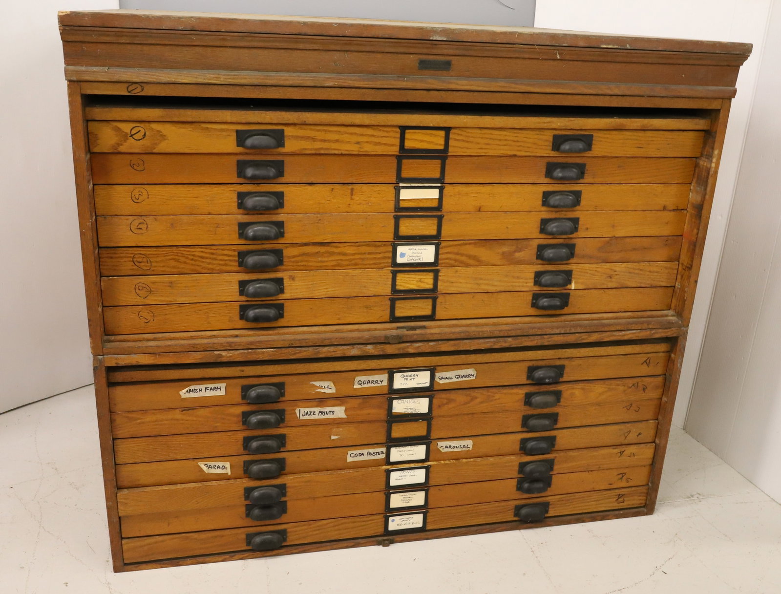 OAK MULTI DRAWER CABINET - 2