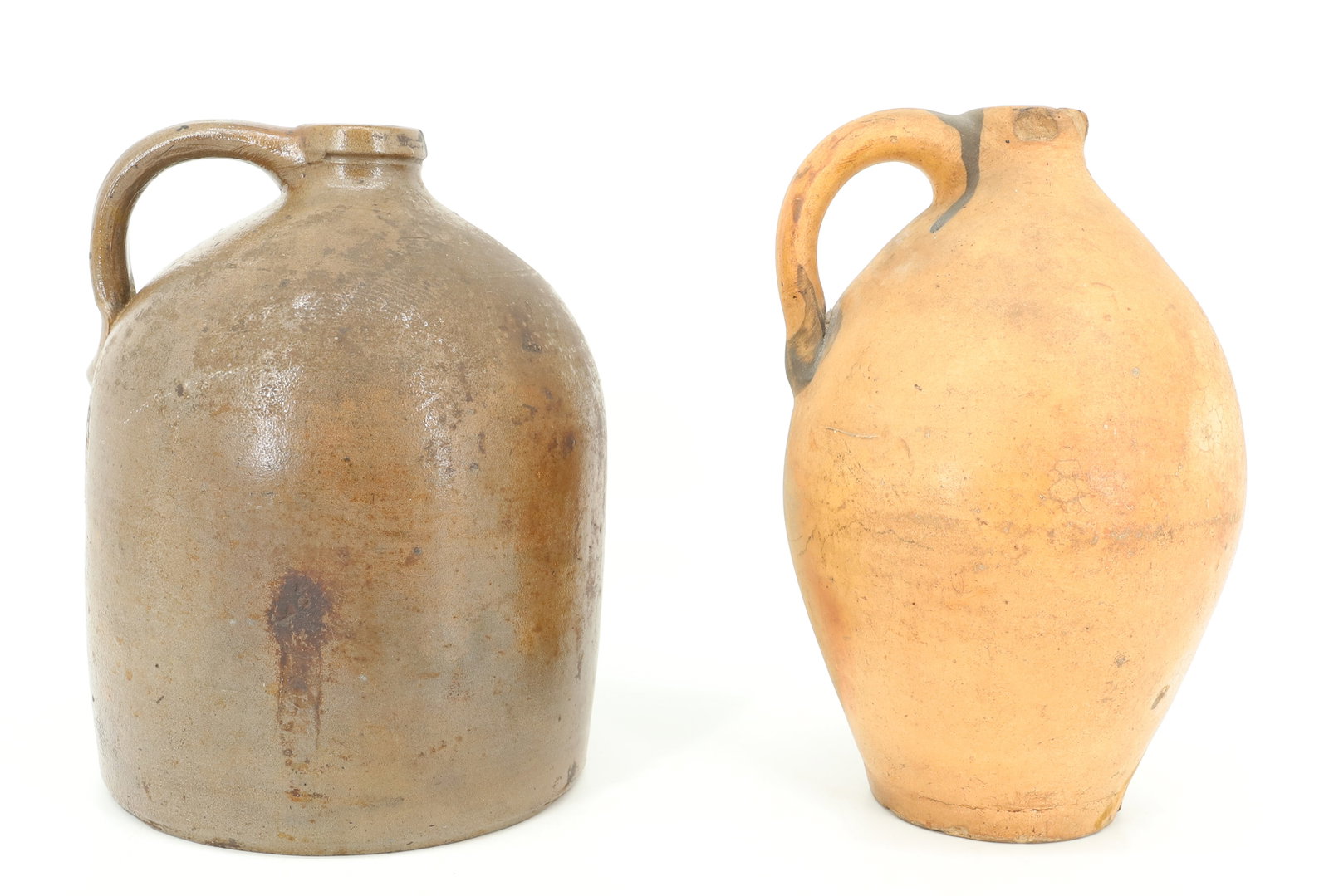 (2) STONEWARE JUGS - 3