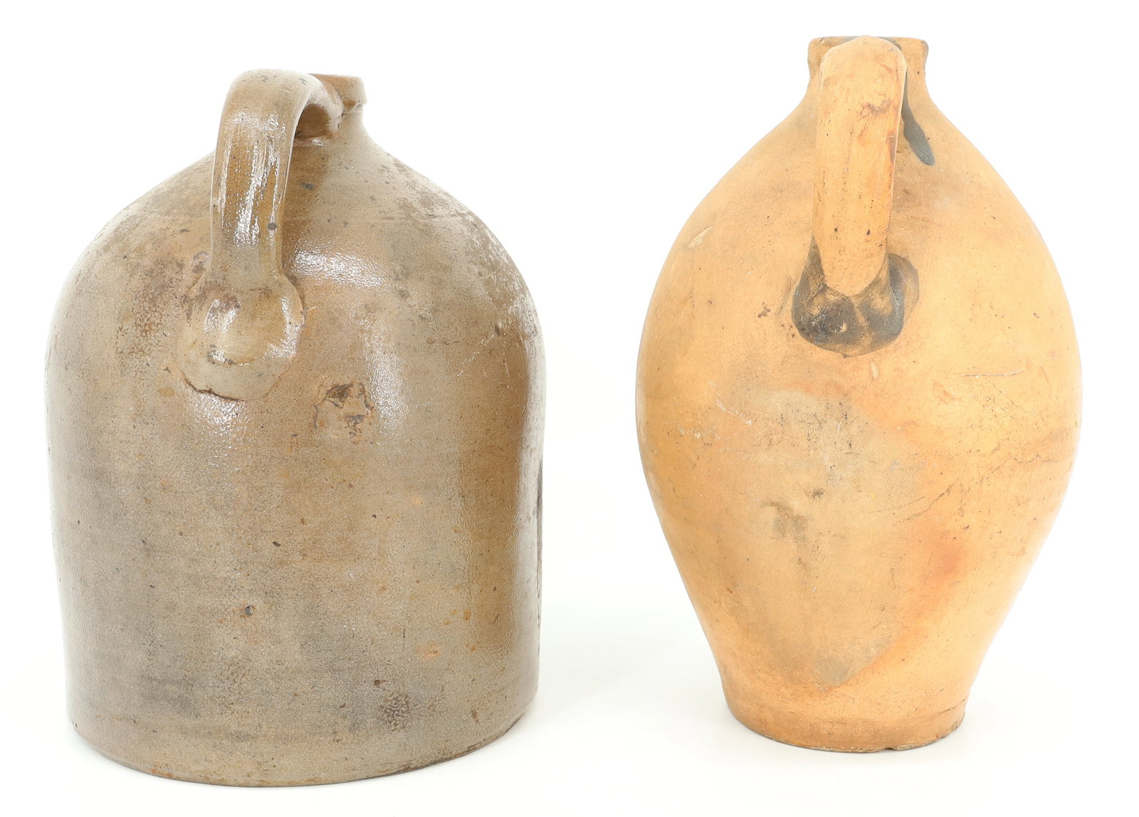 (2) STONEWARE JUGS - 4