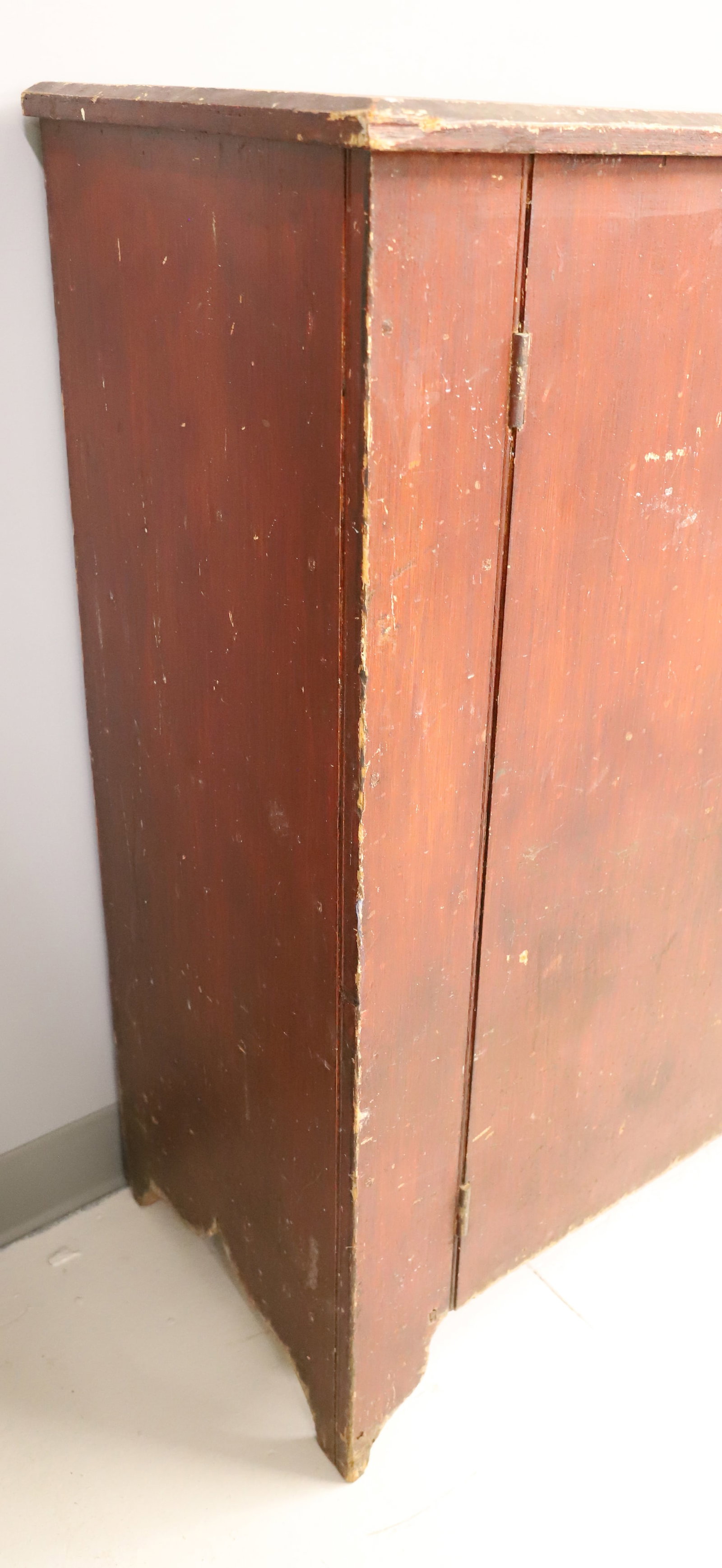 PAINTED TWO DOOR JAM CUPBOARD - 5