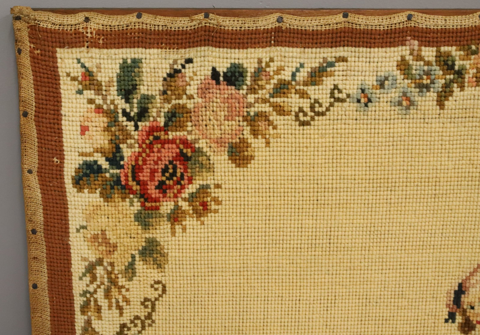 ANTIQUE NEEDLE POINT - 4