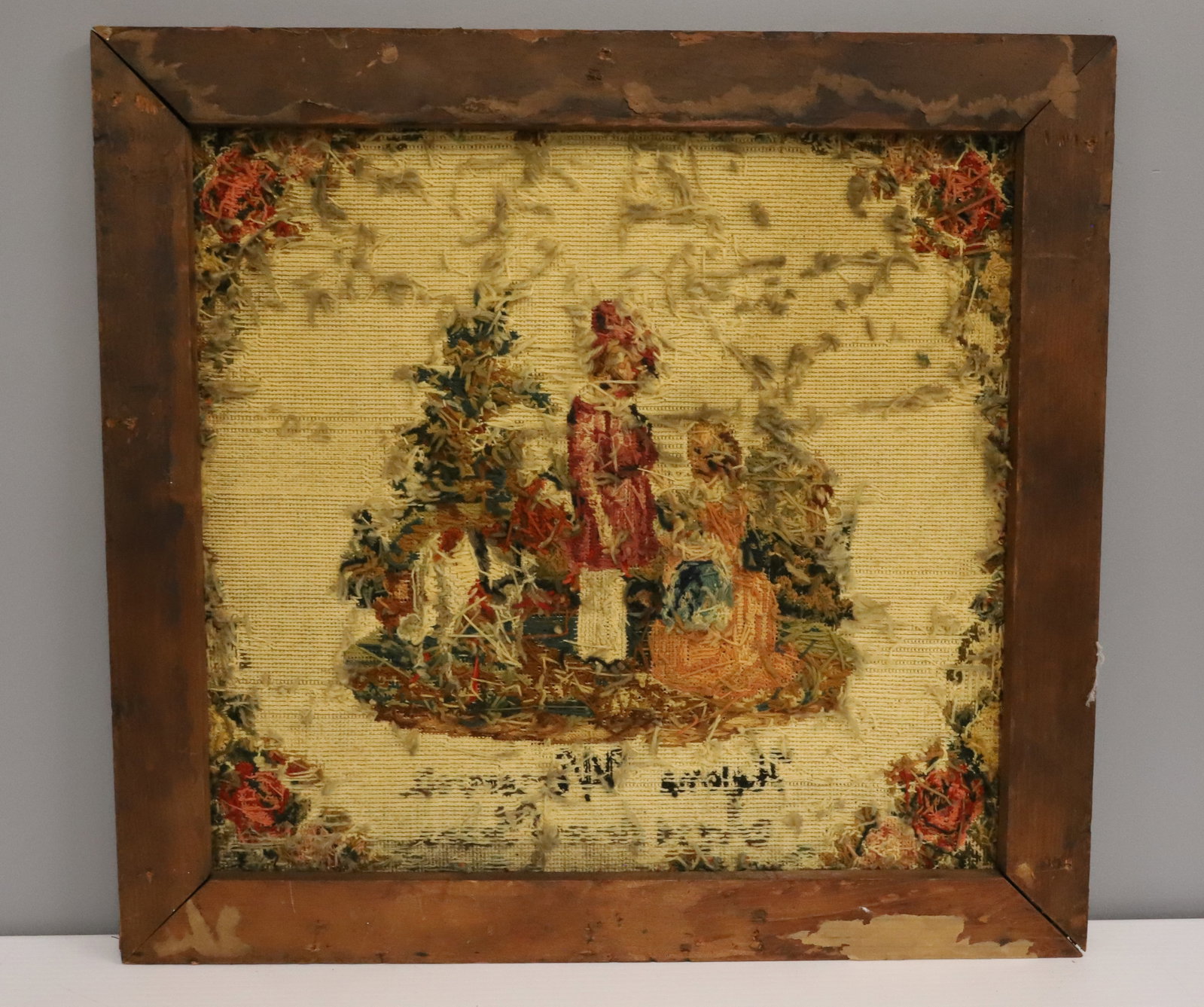 ANTIQUE NEEDLE POINT - 5