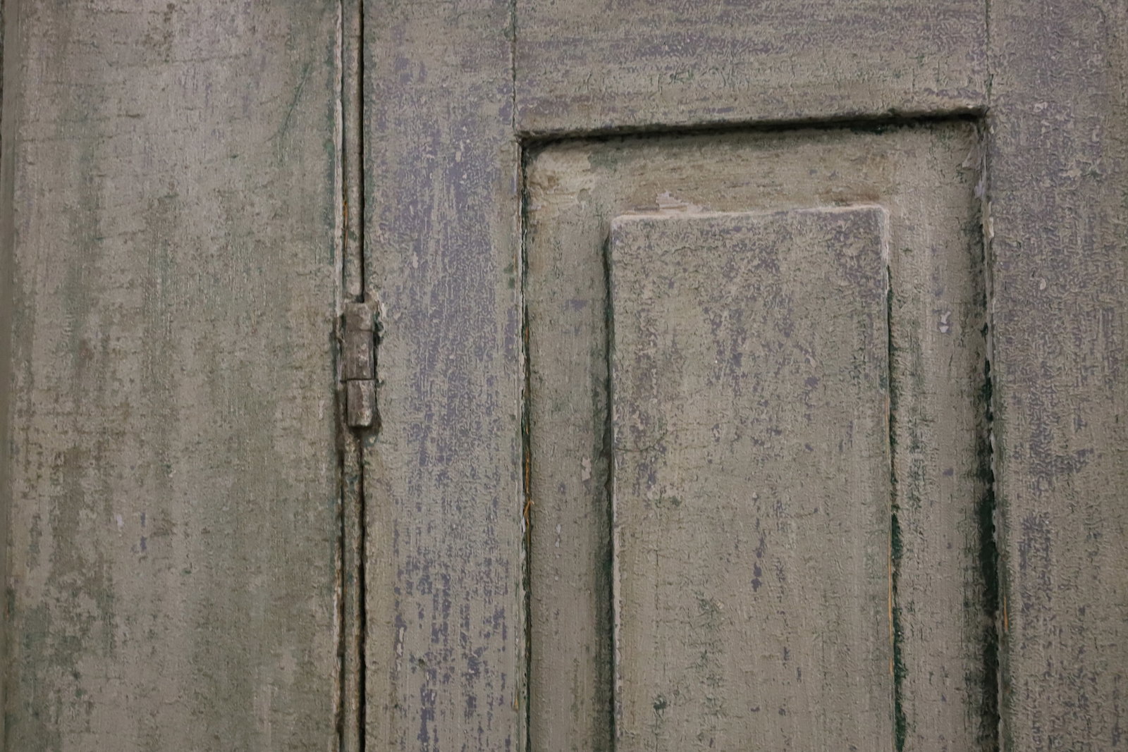 19TH C. PAINTED CORNER CUPBOARD - 7