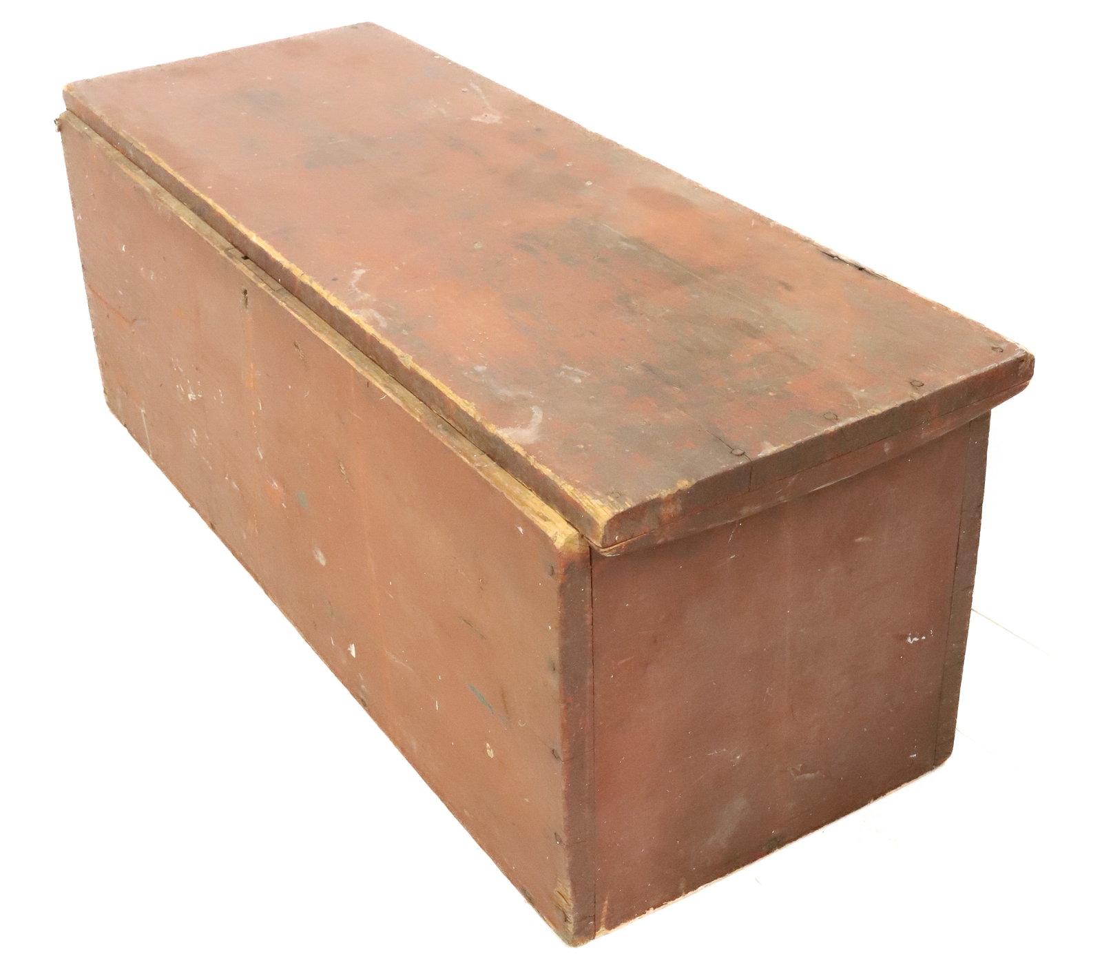 RED PAINTED BLANKET BOX - 2