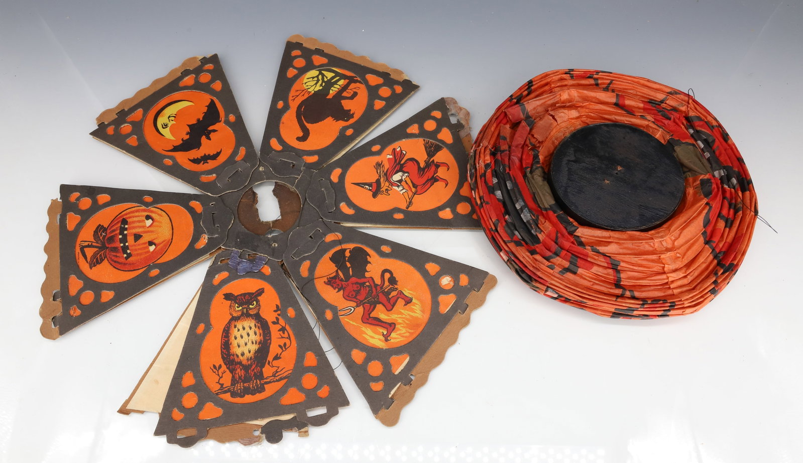(2) ANTIQUE HALLOWEEN LANTERNS (1 of 5)