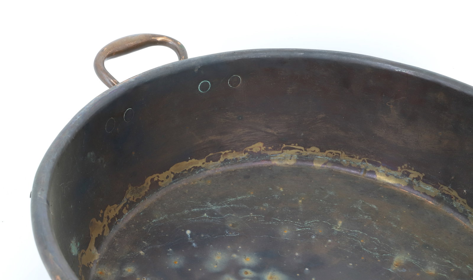 BRASS TWO-HANDLED POT - 2