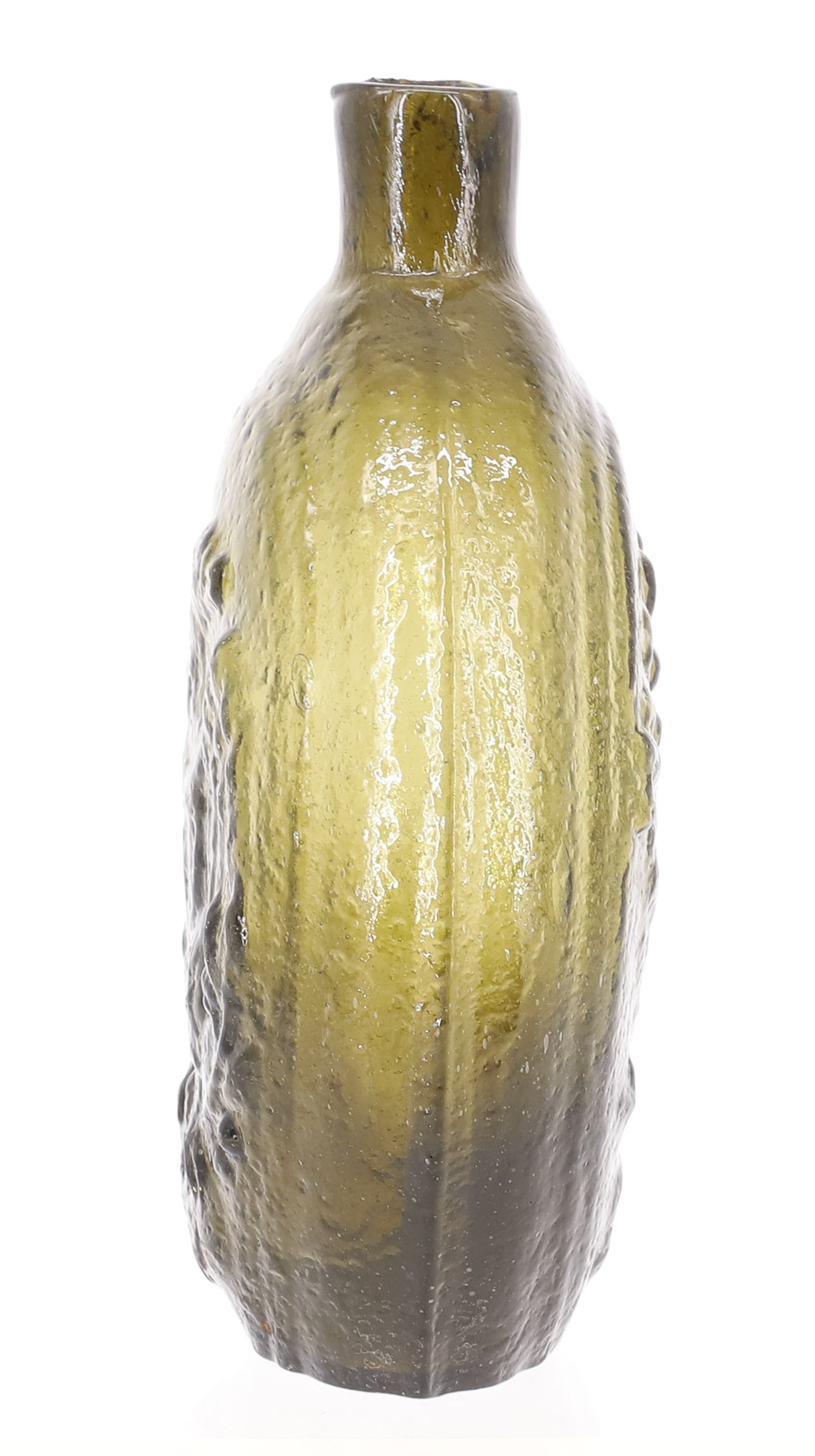 OLIVE YELLOW EAGLE / CORNUCOPIA FLASK - 2