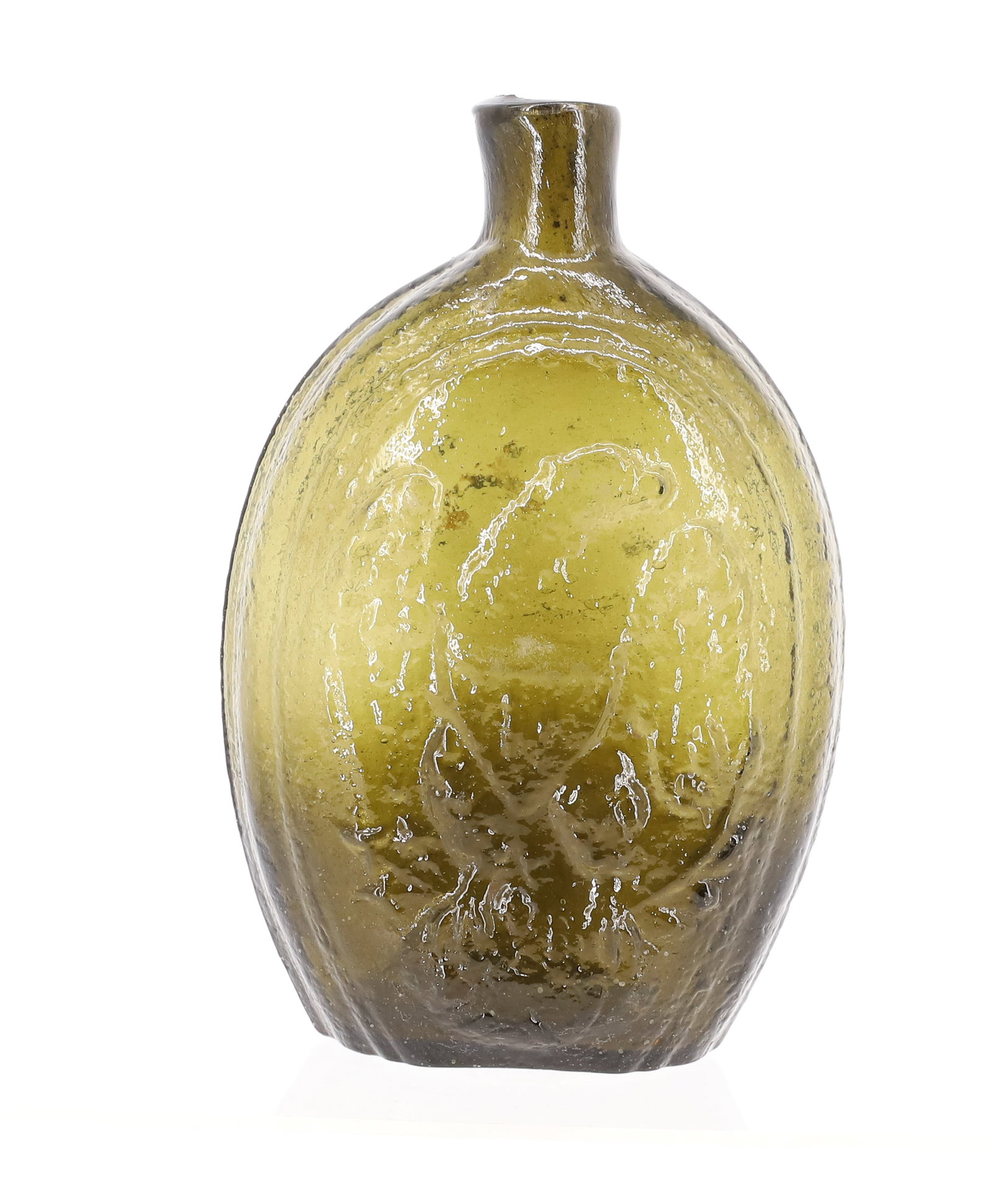 OLIVE YELLOW EAGLE / CORNUCOPIA FLASK - 3