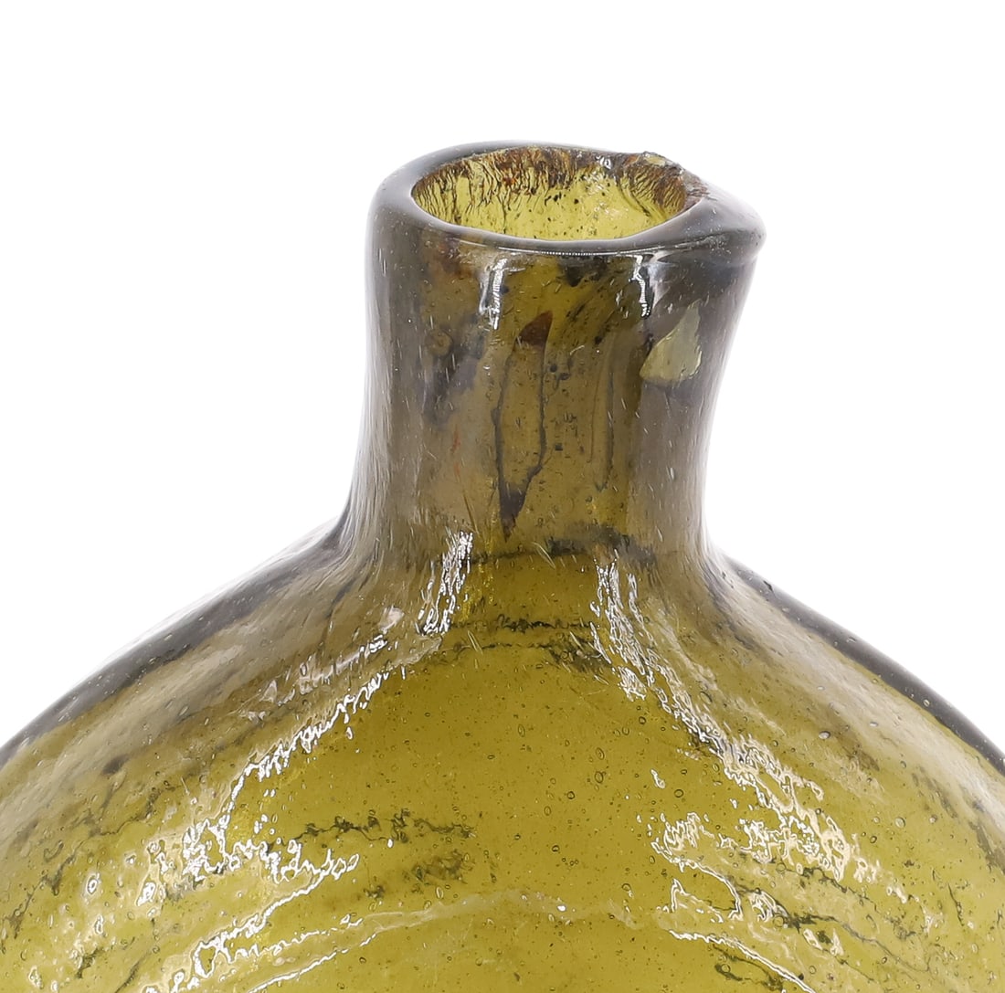 OLIVE YELLOW EAGLE / CORNUCOPIA FLASK - 5