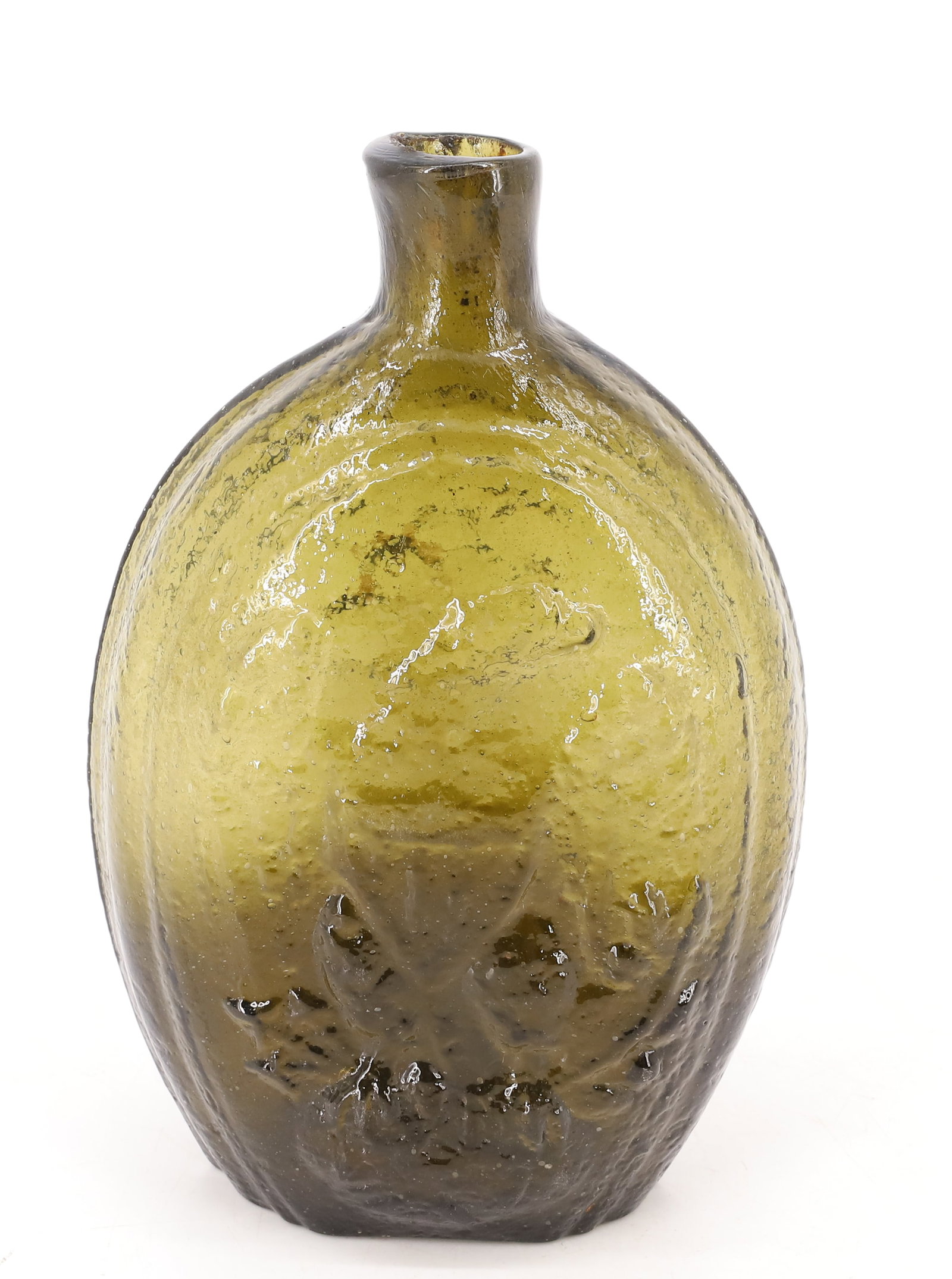 OLIVE YELLOW EAGLE / CORNUCOPIA FLASK - 6