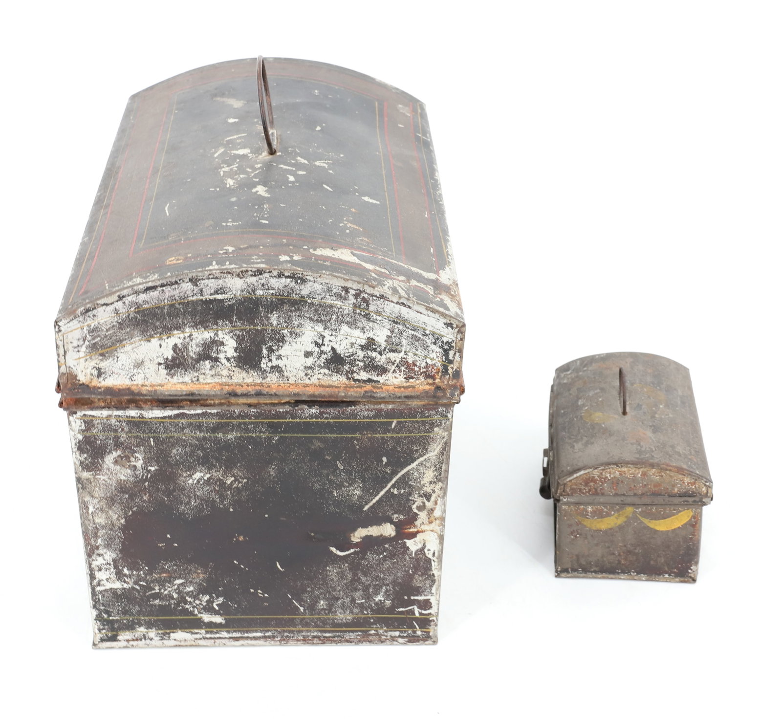 (2) TIN TOLEWARE BOXES - 4