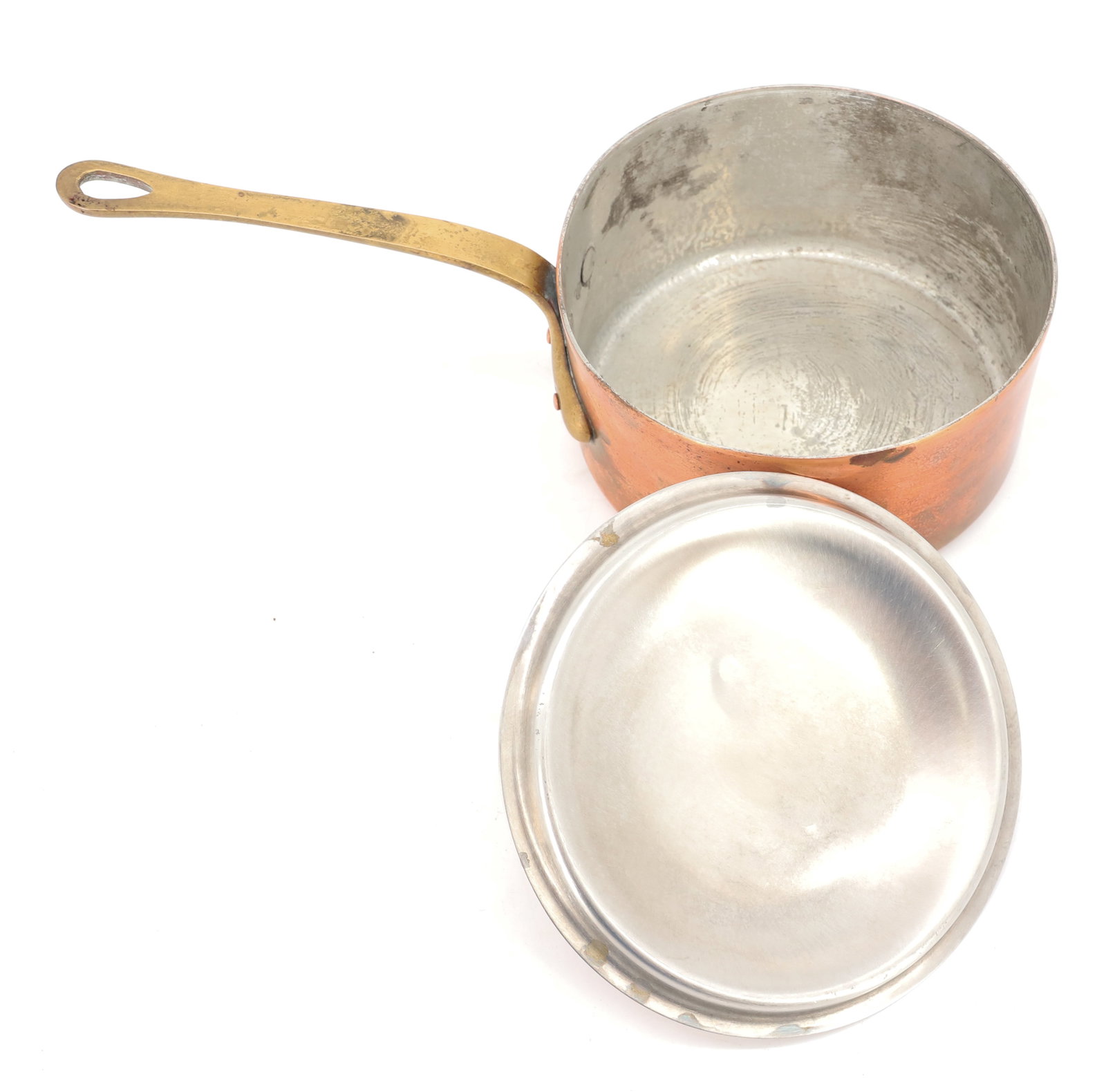 SMALL COPPER POT W/ LID - 4
