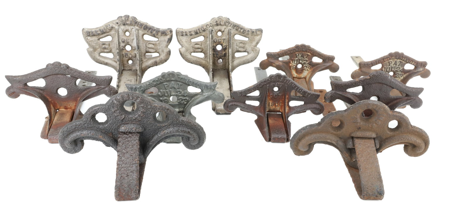 LOT OF (10) SNOW CATCHERS: 19TH/20TH C. SNOW CATCHERS. VARIOUS STYLES. PLEASE READ CAREFULLY - ITEMS MUST BE PAID FOR THROUGH LIVE AUCTIONEERS OR WITH CASH OR CHECK IN PERSON - Terms for Purchasing and Shipping of Auction