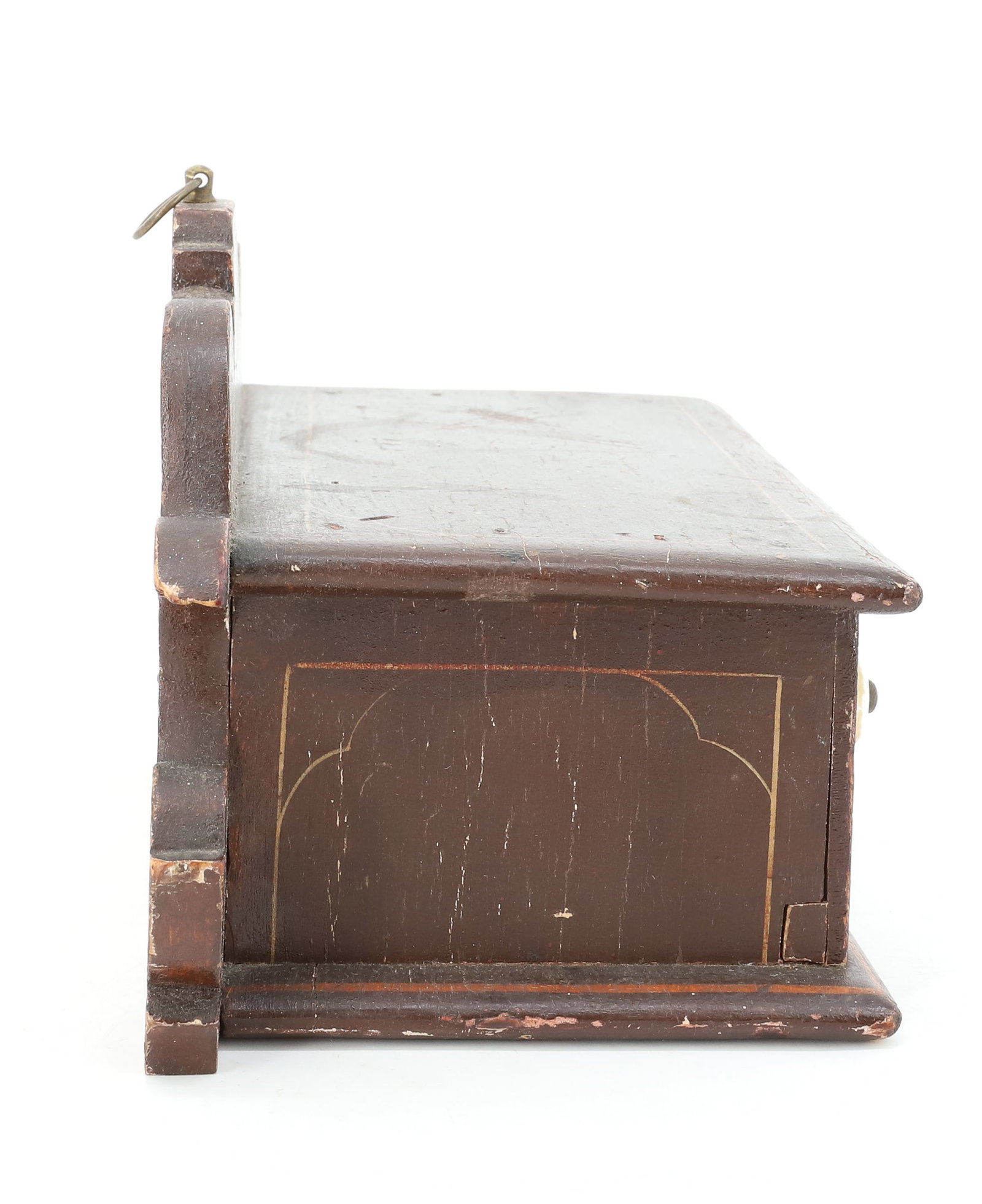 PAINTED WALL BOX W/ DRAWER - 2