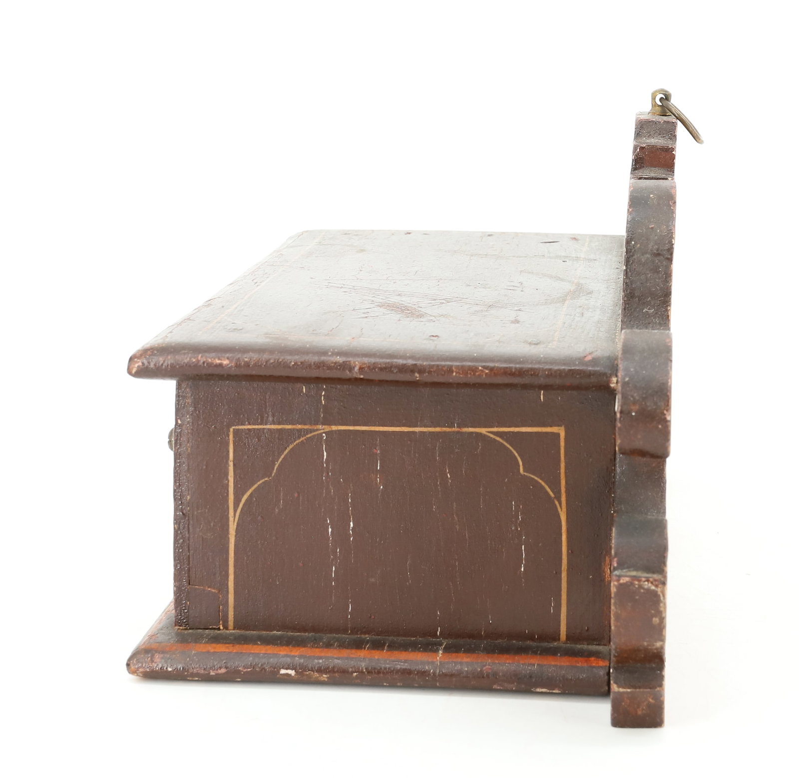 PAINTED WALL BOX W/ DRAWER - 4