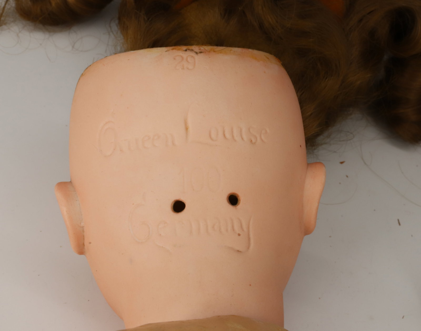 (2) ANTIQUE COMPOSITION / BISQUE DOLLS - 5