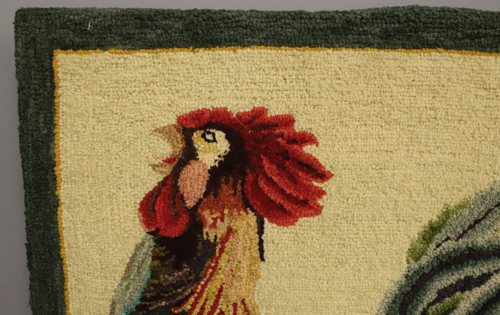 VINTAGE ROOSTER HOOKING - 2