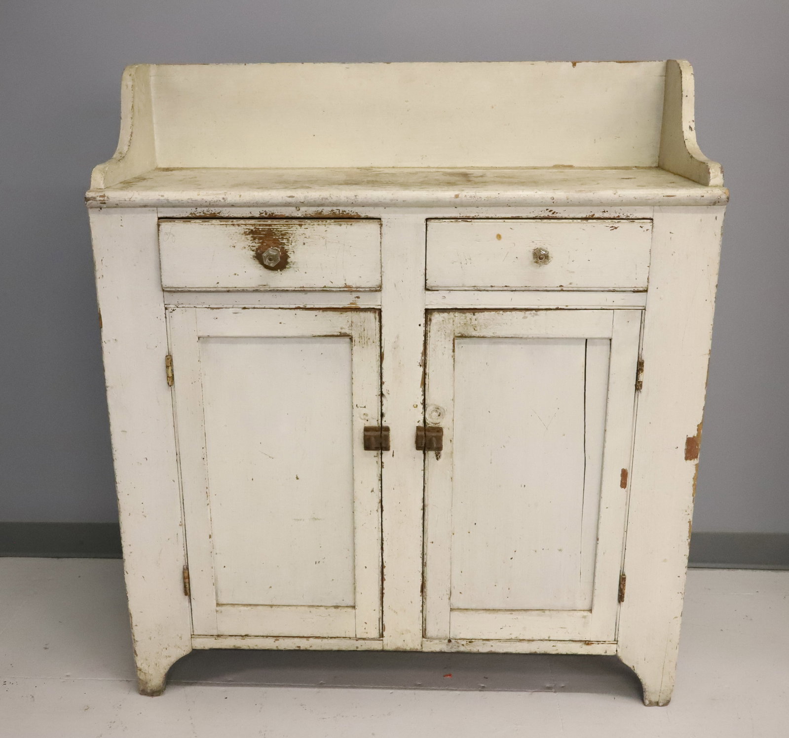 PAINTED TWO-DOOR JAM CUPBOARD (1 of 7)