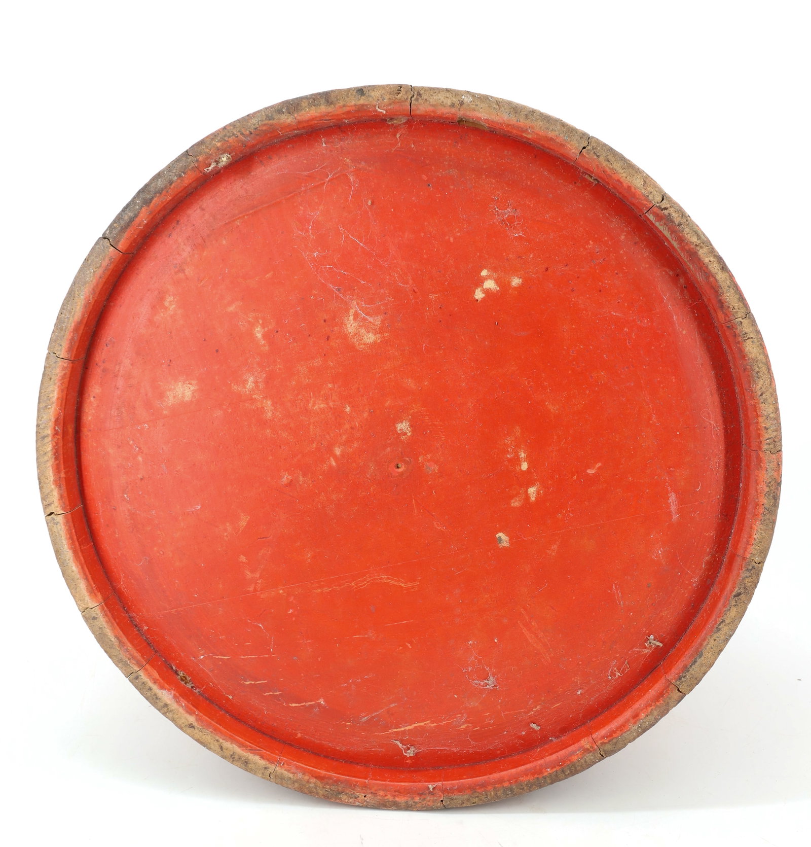 RED PAINTED STORAGE BUCKET - 7