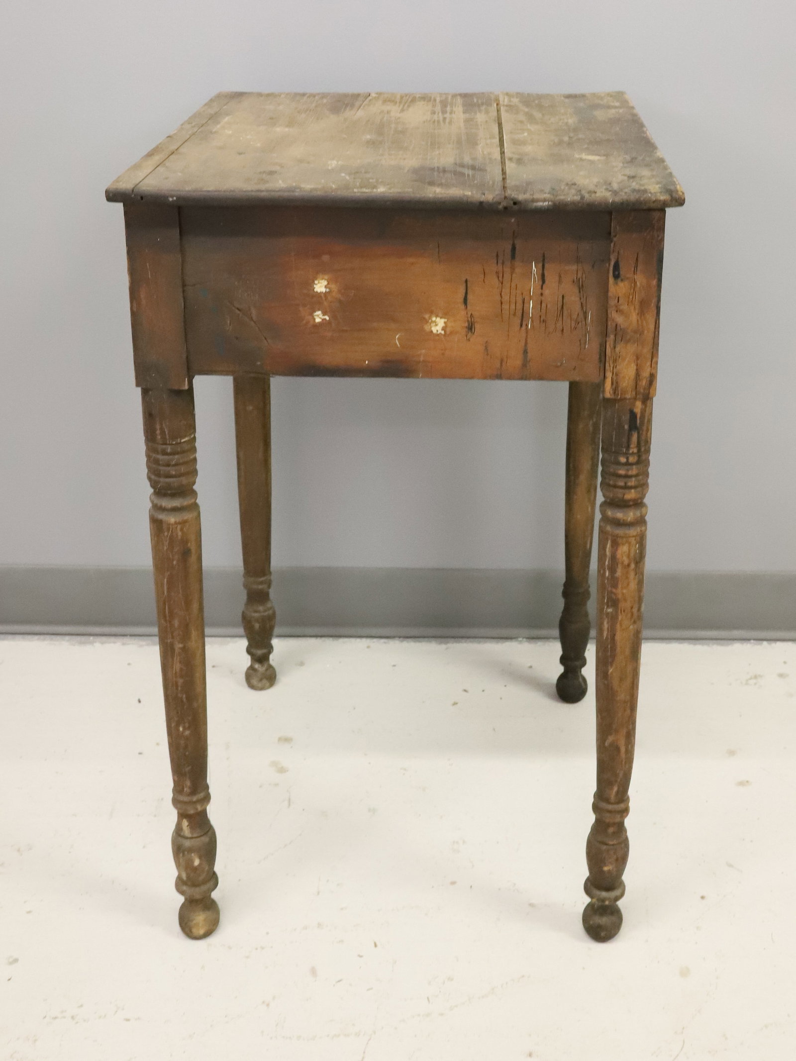 19TH C. ONE DRAWER WORK TABLE - 5