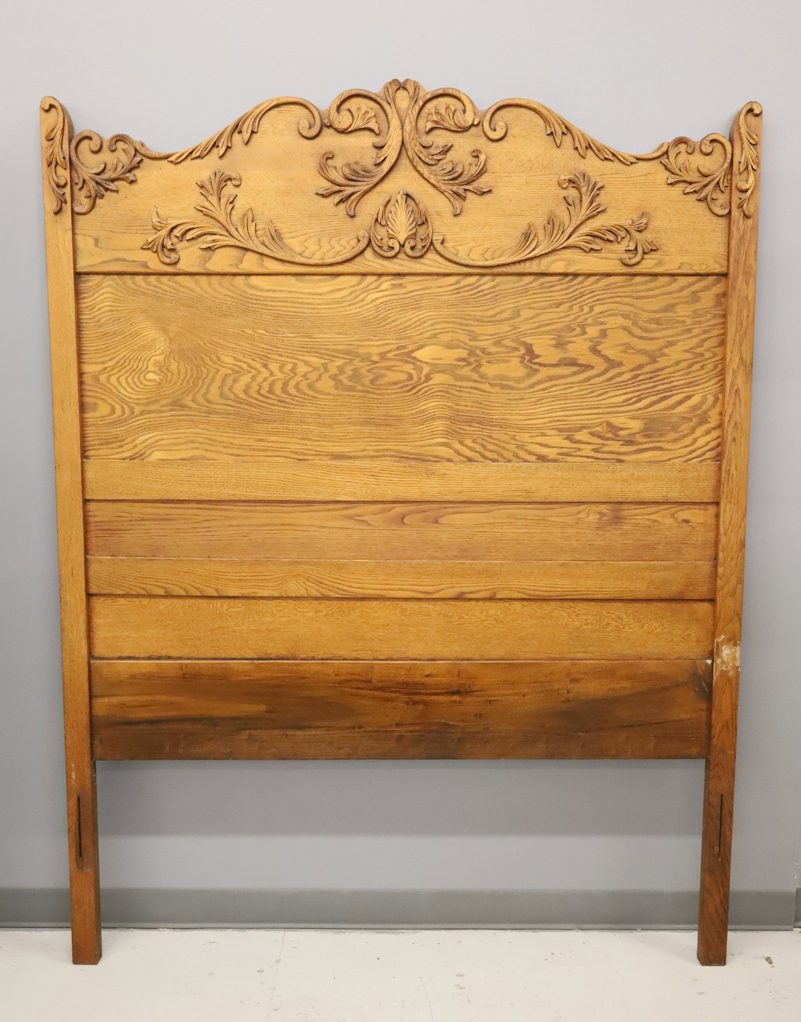 OAK HIGH BACK BED - 4