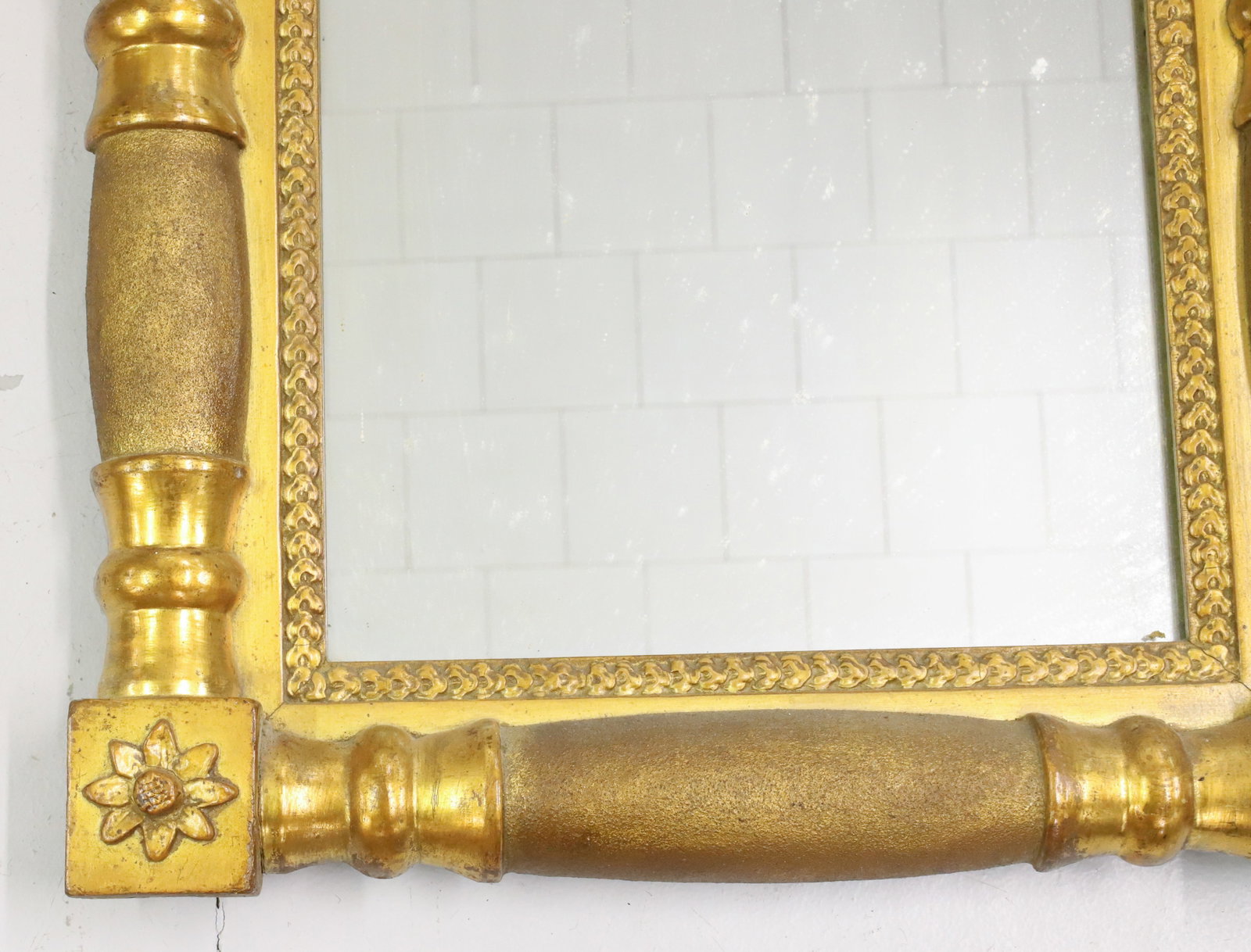 ANTIQUE GILT MIRROR - 2