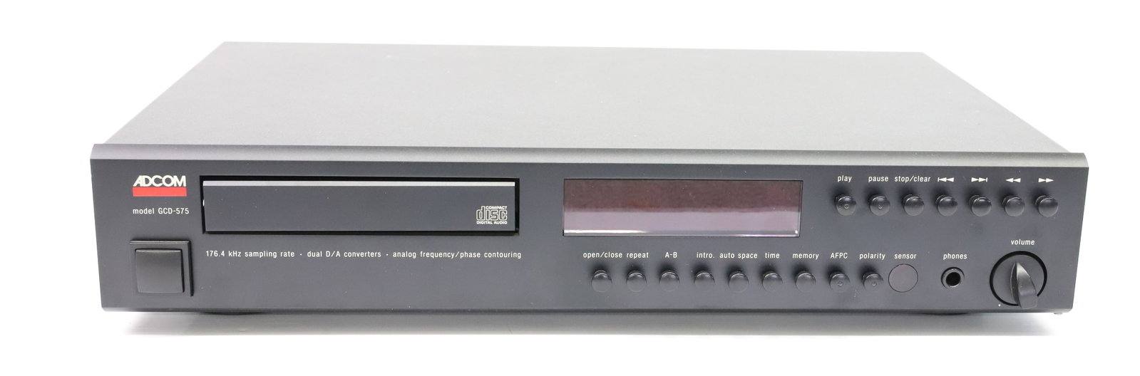 ADCOM CD PLAYER: ADCOM CD PLAYER MOD. GCD-575 SER. NO. 03316918 PLEASE READ CAREFULLY - ITEMS MUST BE PAID FOR THROUGH LIVE AUCTIONEERS OR WITH CASH OR CHECK IN PERSON - Terms for Purchasing and Shipping of Auction It