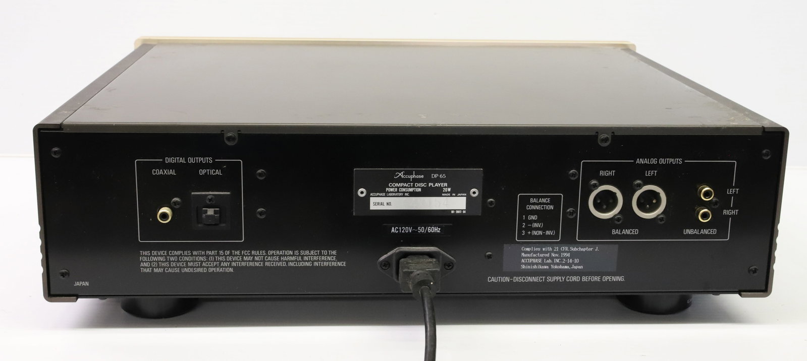ACCUPHASE COMPACT DISC PLAYER - 3