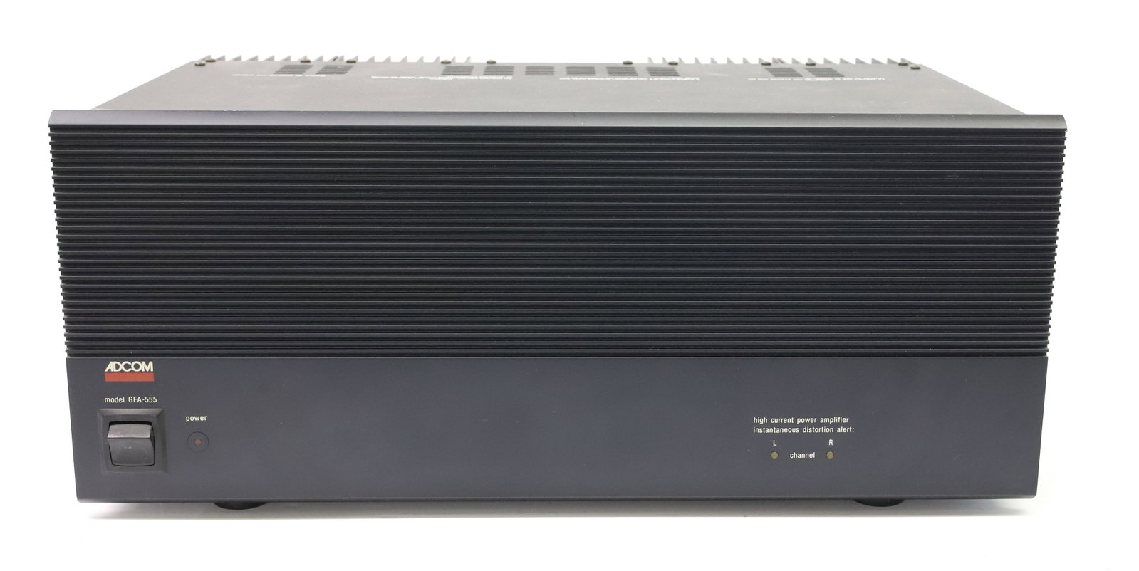 ADCOM POWER AMP: MODEL GFA-555, SERIAL# 01445099 PLEASE READ CAREFULLY - ITEMS MUST BE PAID FOR THROUGH LIVE AUCTIONEERS OR WITH CASH OR CHECK IN PERSON - Terms for Purchasing and Shipping of Auction Items. Please