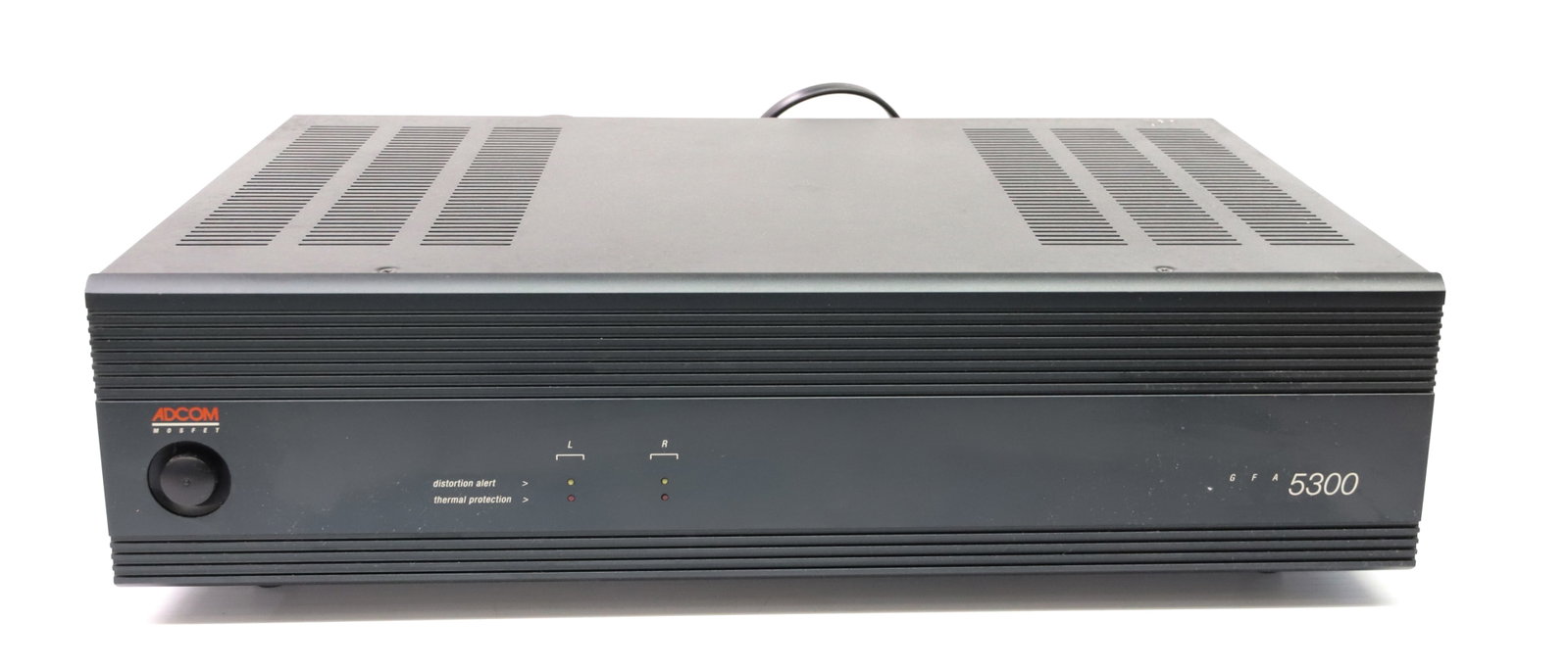 ADCOM POWER AMP: MODEL GFA-5300 SERIAL#A531FB09578 PLEASE READ CAREFULLY - ITEMS MUST BE PAID FOR THROUGH LIVE AUCTIONEERS OR WITH CASH OR CHECK IN PERSON - Terms for Purchasing and Shipping of Auction Items. Please