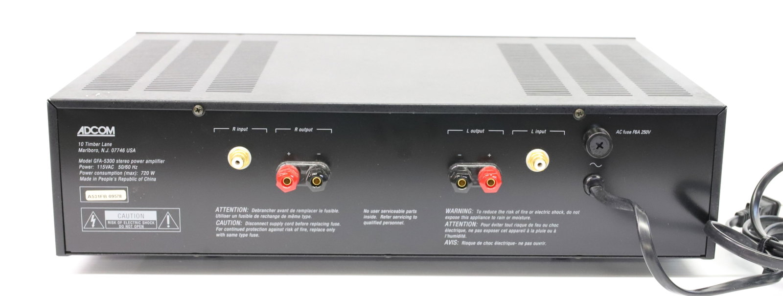 ADCOM POWER AMP - 3