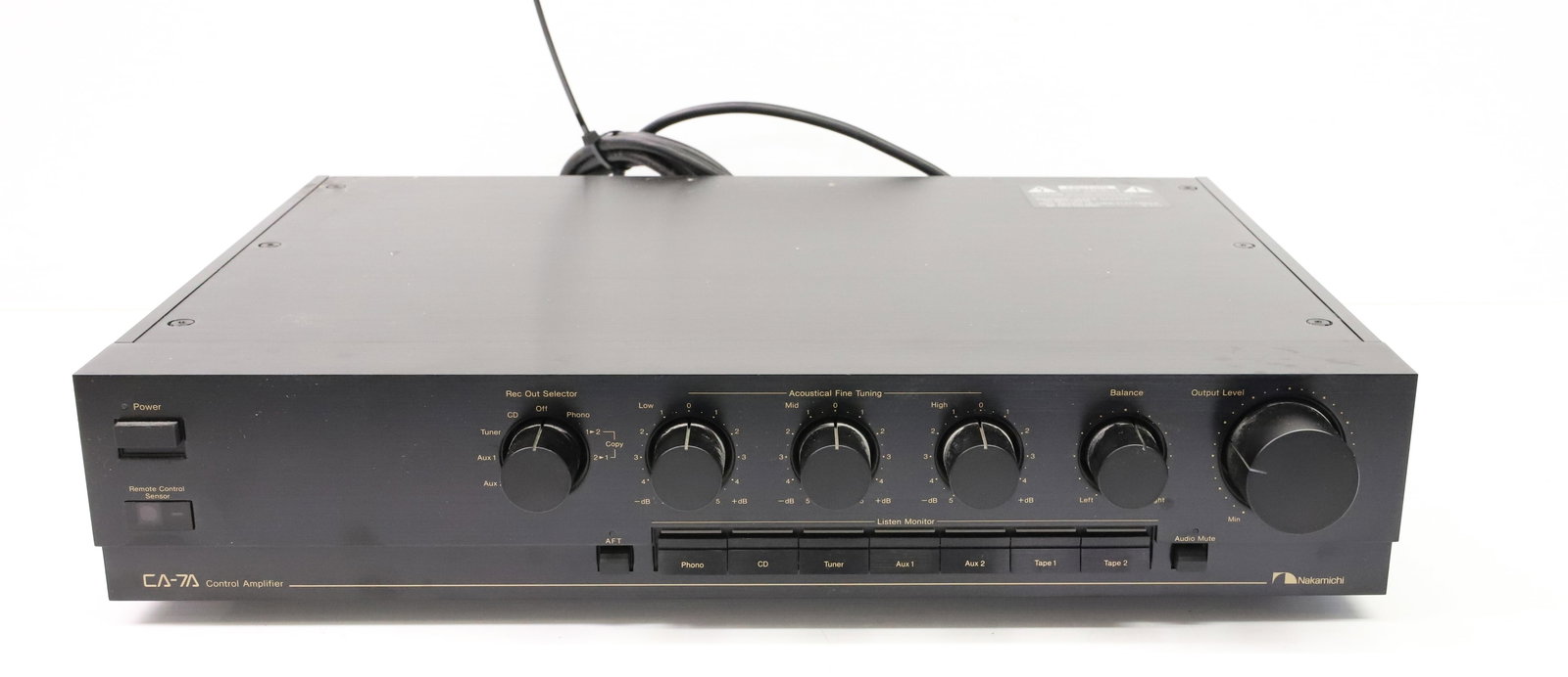 NAKAMICHI PREAMP: MODEL CA7A SERIAL#03078 PLEASE READ CAREFULLY - ITEMS MUST BE PAID FOR THROUGH LIVE AUCTIONEERS OR WITH CASH OR CHECK IN PERSON - Terms for Purchasing and Shipping of Auction Items. Please read carefu