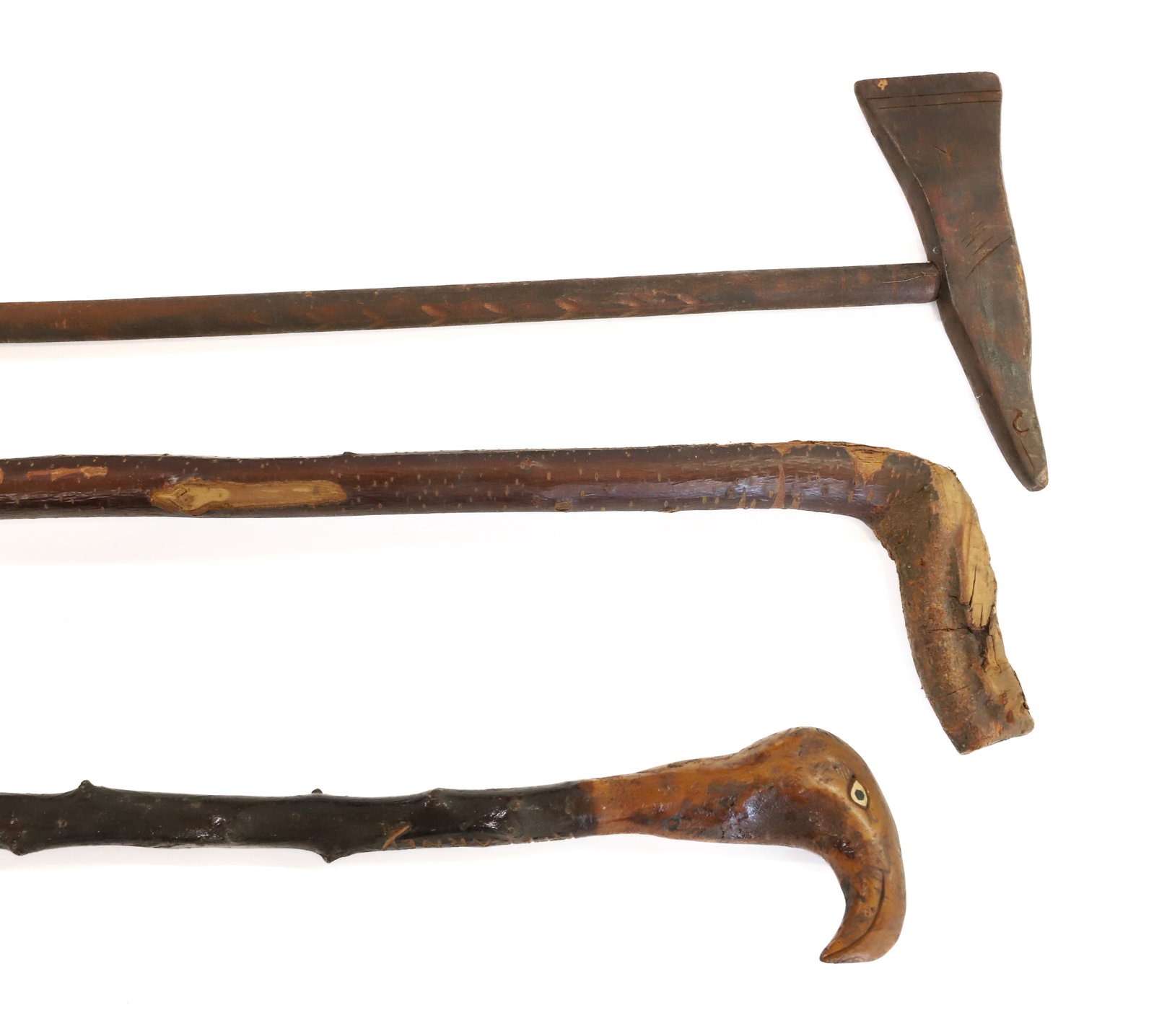 LOT OF (3) WOODEN CANES (1 of 3)