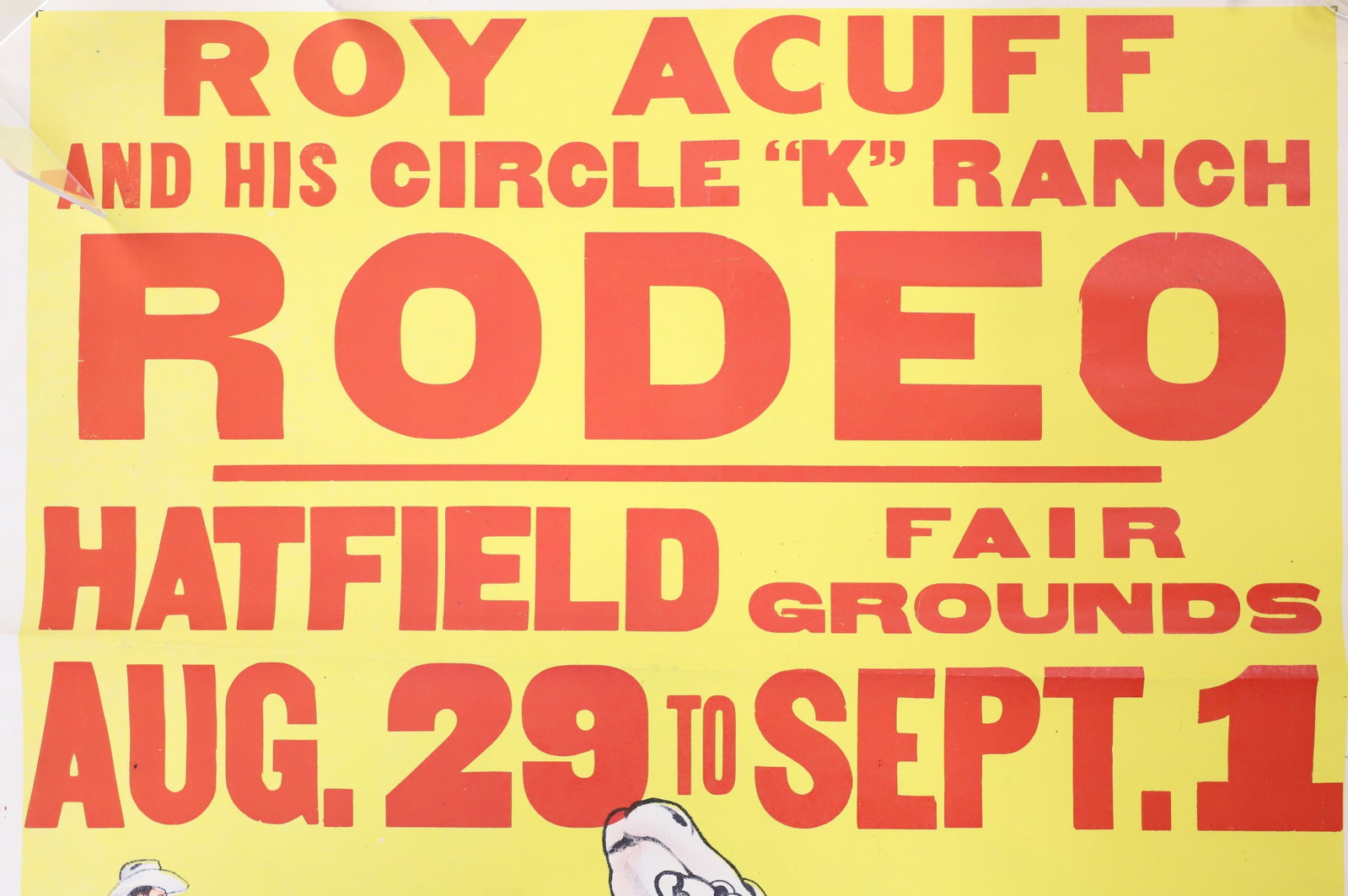 ROY ACUFF RODEO POSTER - 2