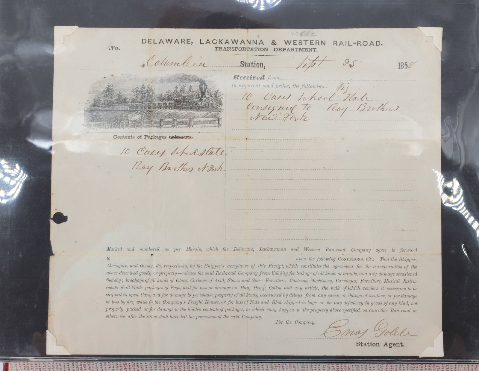 LOT OF 19TH/20TH C. RAILROAD / STEAMBOAT PAPER GOODS (1 of 20)