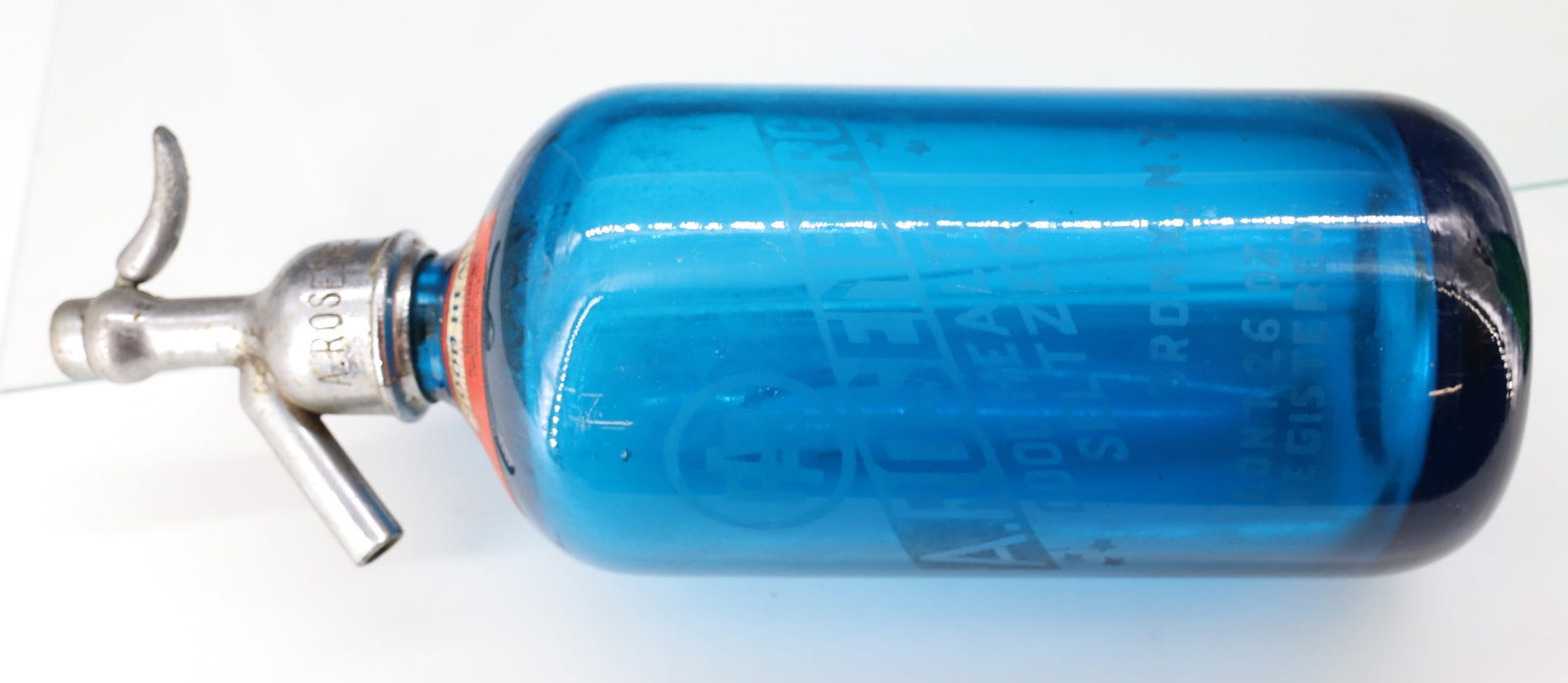 (2) COLORED SELTZER BOTTLES - 6