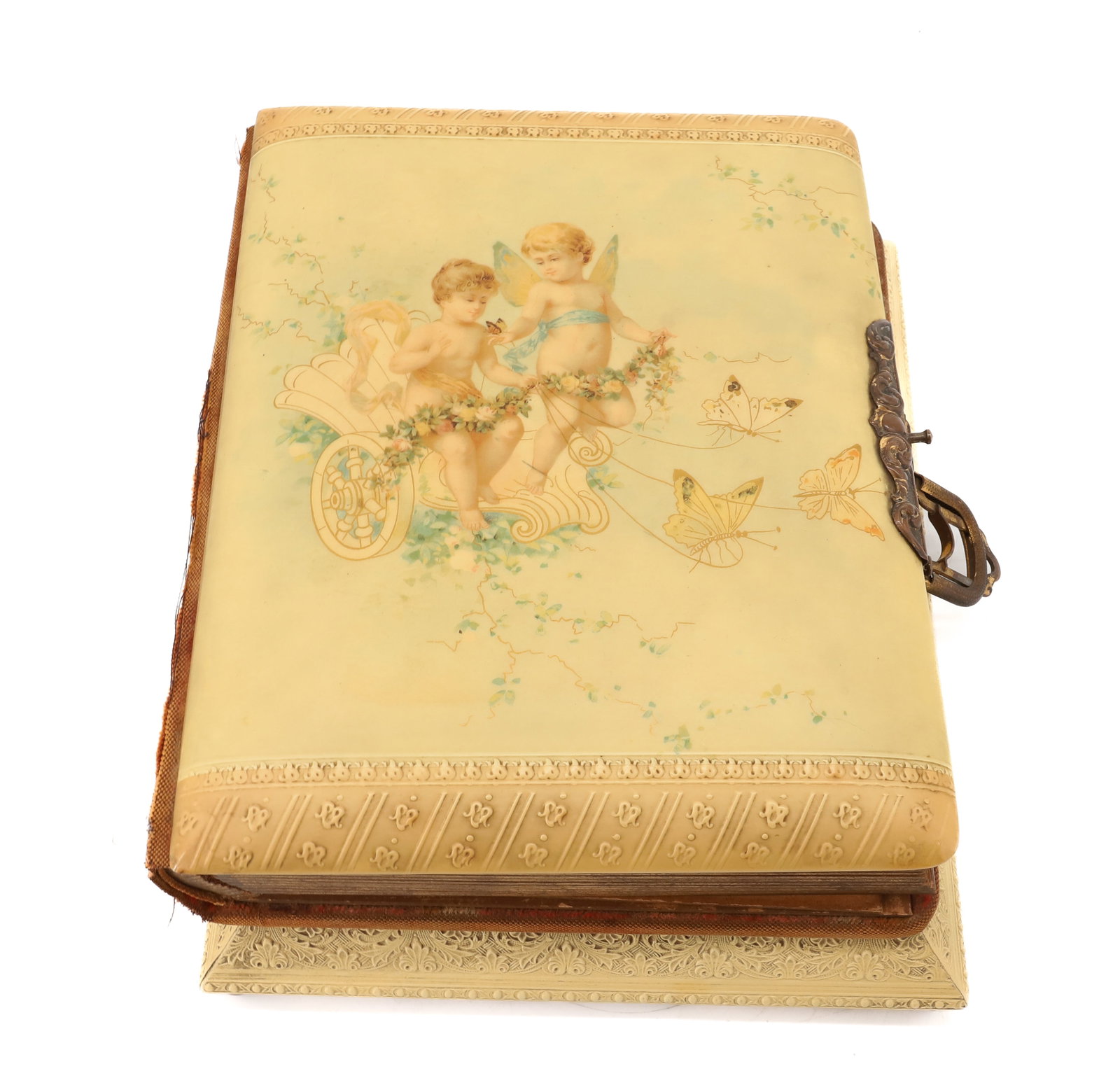 VICTORIAN CELLULOID MUSICAL PHOTO ALBUM (1 of 17)